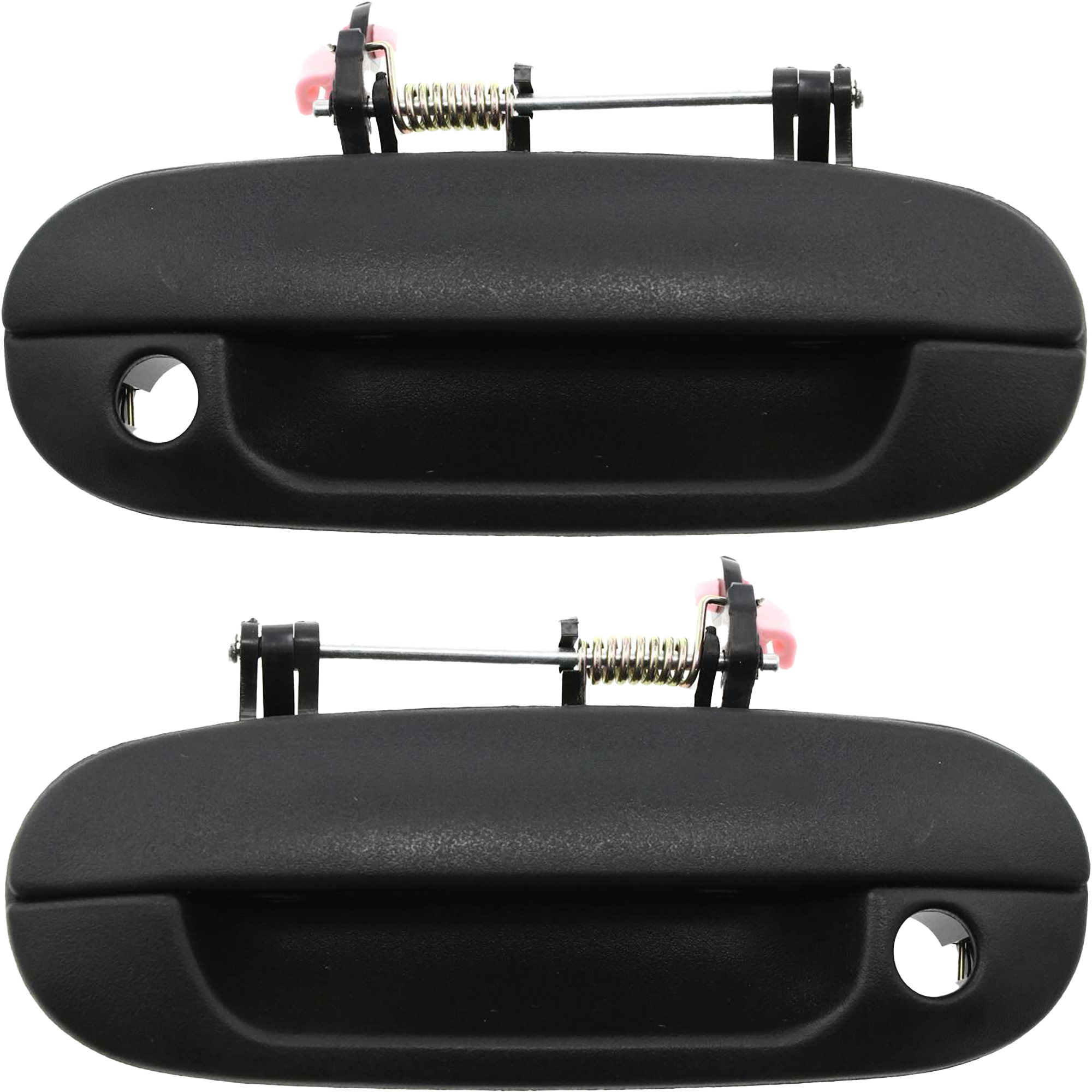 AM TRAILBLAZER ENVOY 02-09 FRONT EXTERIOR DOOR HANDLE RH AND LH Textured Black w Keyhole SKU SET C462181 Partslink GM1311139 GM1310139 OEM 15291305-15291303