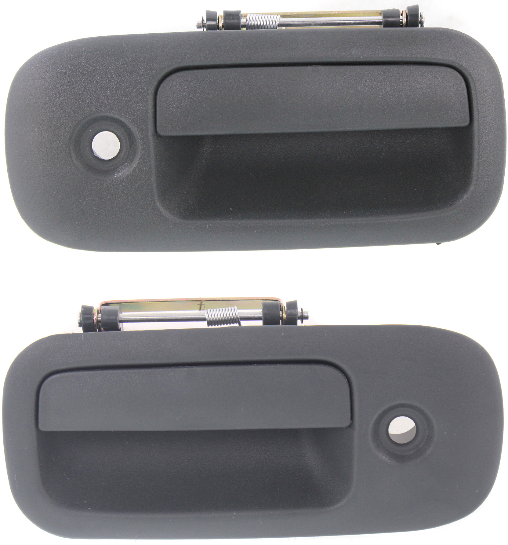 AM EXPRESS SAVANA VAN 96-09 FRONT EXTERIOR DOOR HANDLE SET Outside Textured Gray SKU SET C462305 Partslink GM1311145 GM1310143 OEM 10322202-25942272-25942271