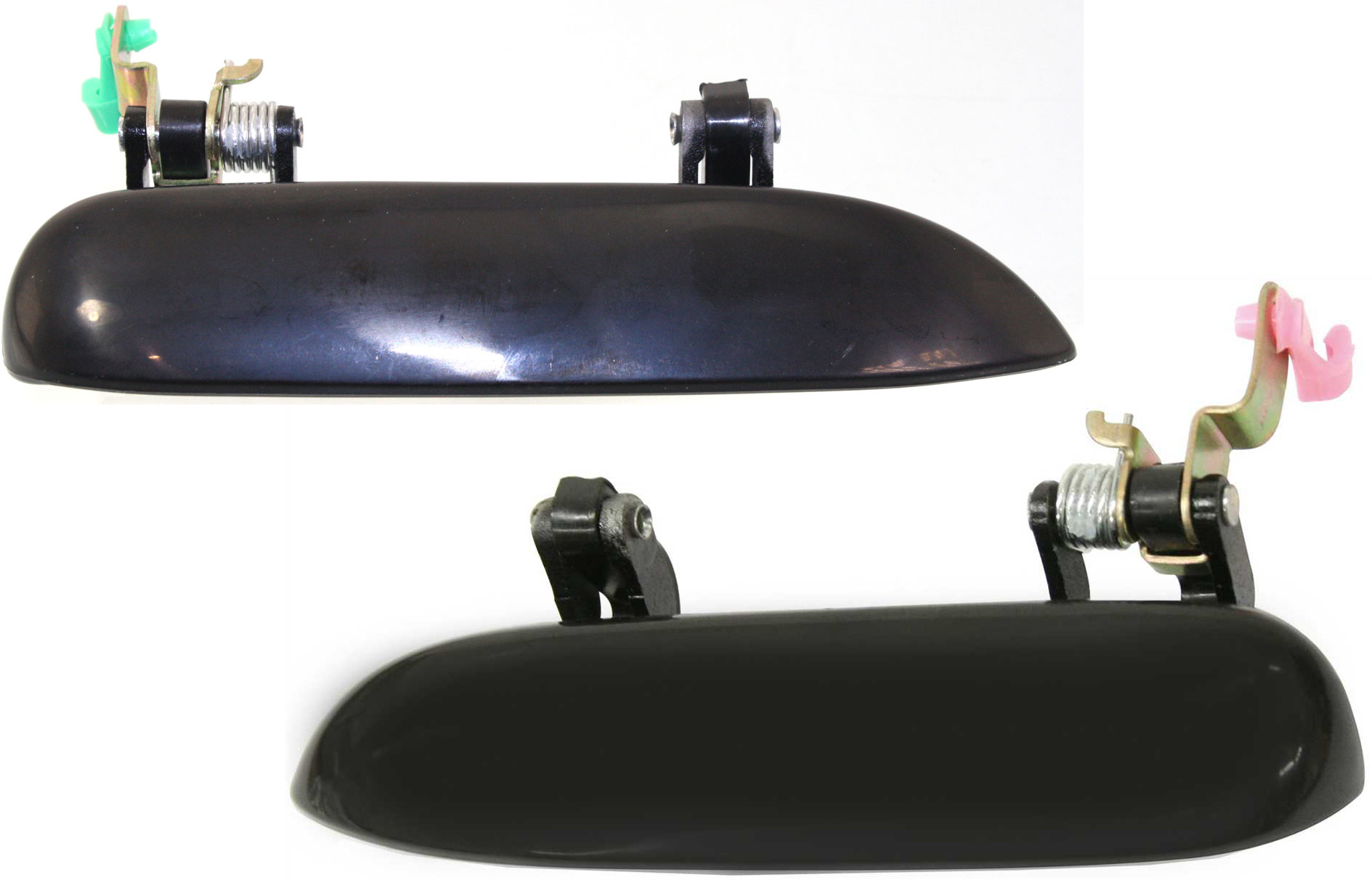 AM LUMINA 98-98 FRONT EXTERIOR DOOR HANDLE RH AND LH Smooth Black Plastic SKU SET C462319 Partslink GM1311160 GM1310160 OEM 15229854-15229855