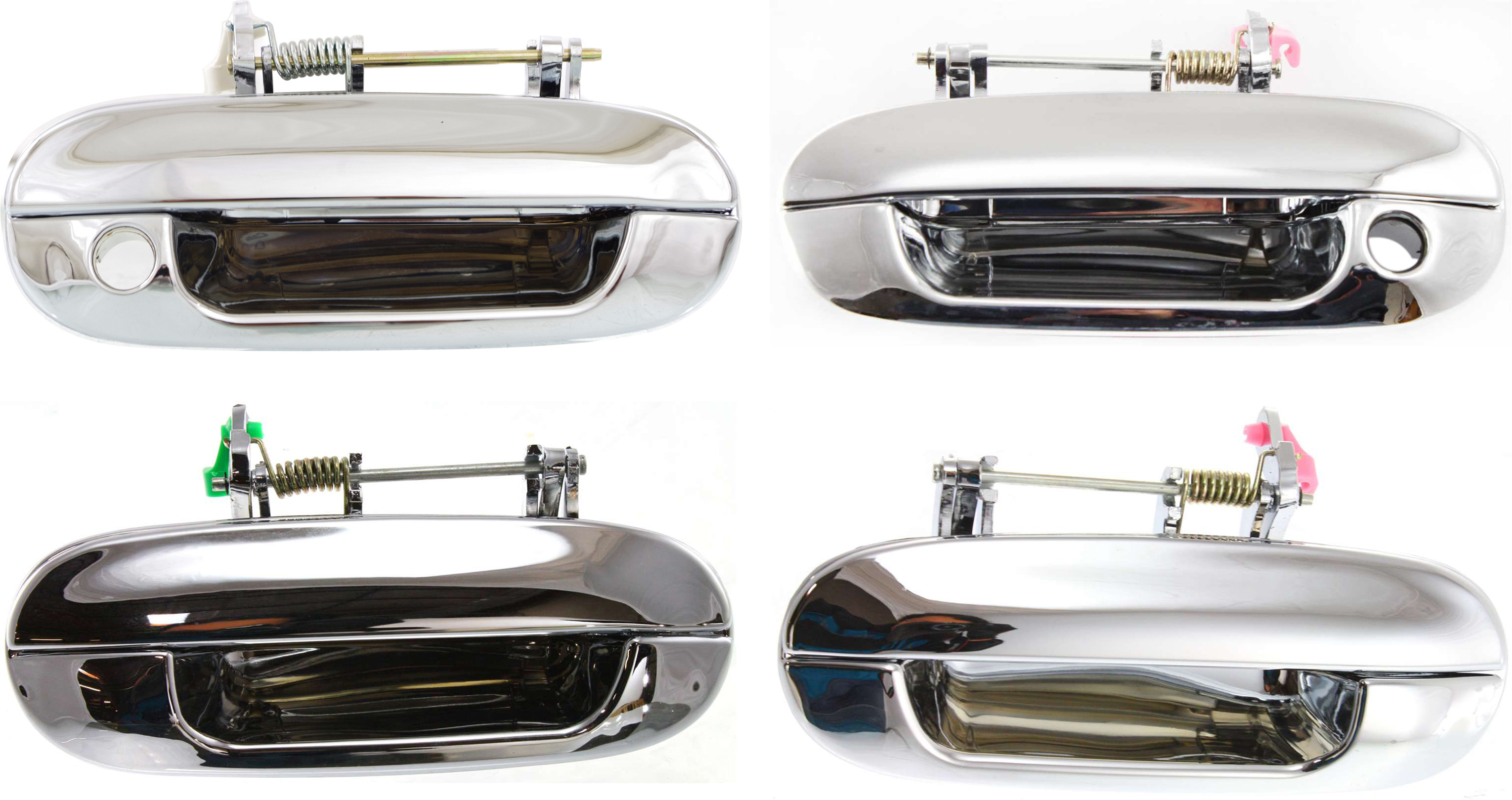 AM TRAILBLAZER ENVOY 02-09 FRONT AND REAR DOOR HANDLE RH AND LH Set of 4 Outside All Chrome SKU SET C462337-4 OEM 15291305 PFM 15291303 PFM 1518