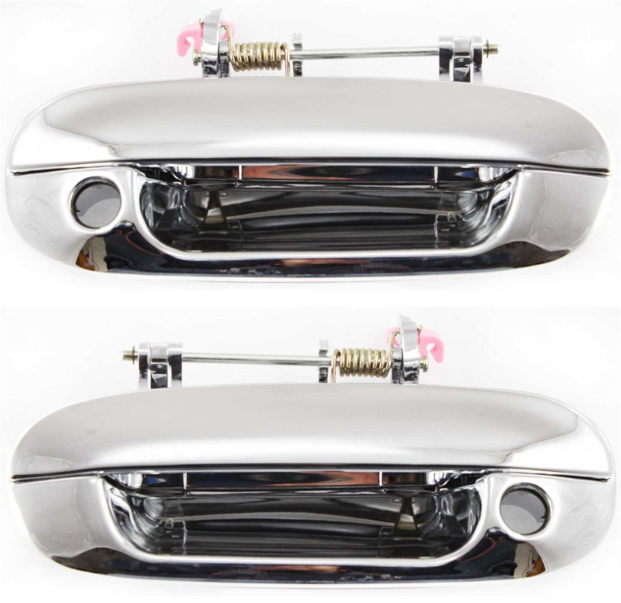 AM TRAILBLAZER ENVOY 02-09 FRONT EXTERIOR DOOR HANDLE RH AND LH All Chrome w Keyhole SKU SET C462337 OEM 15291305 PFM 15291303 PFM
