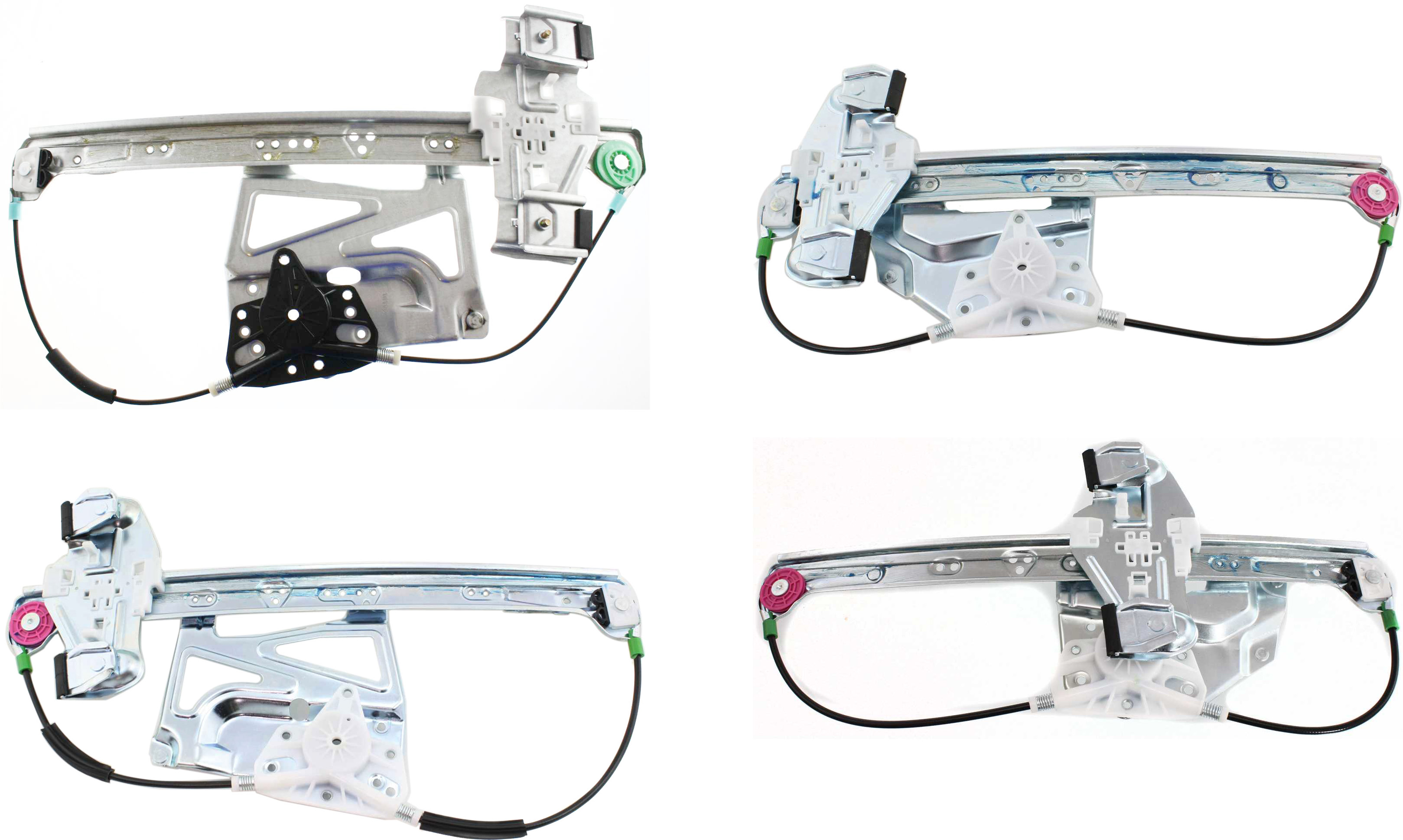 AM DEVILLE 00-05 FRONT AND REAR WINDOW REGULATOR RH AND LH Set of 4 Power w o Motor Sedan SKU SET C462941-4 Partslink GM1351139 GM1350139 GM1551112 GM1550112 OEM 19244839 PFM 19244841 PFM 1924