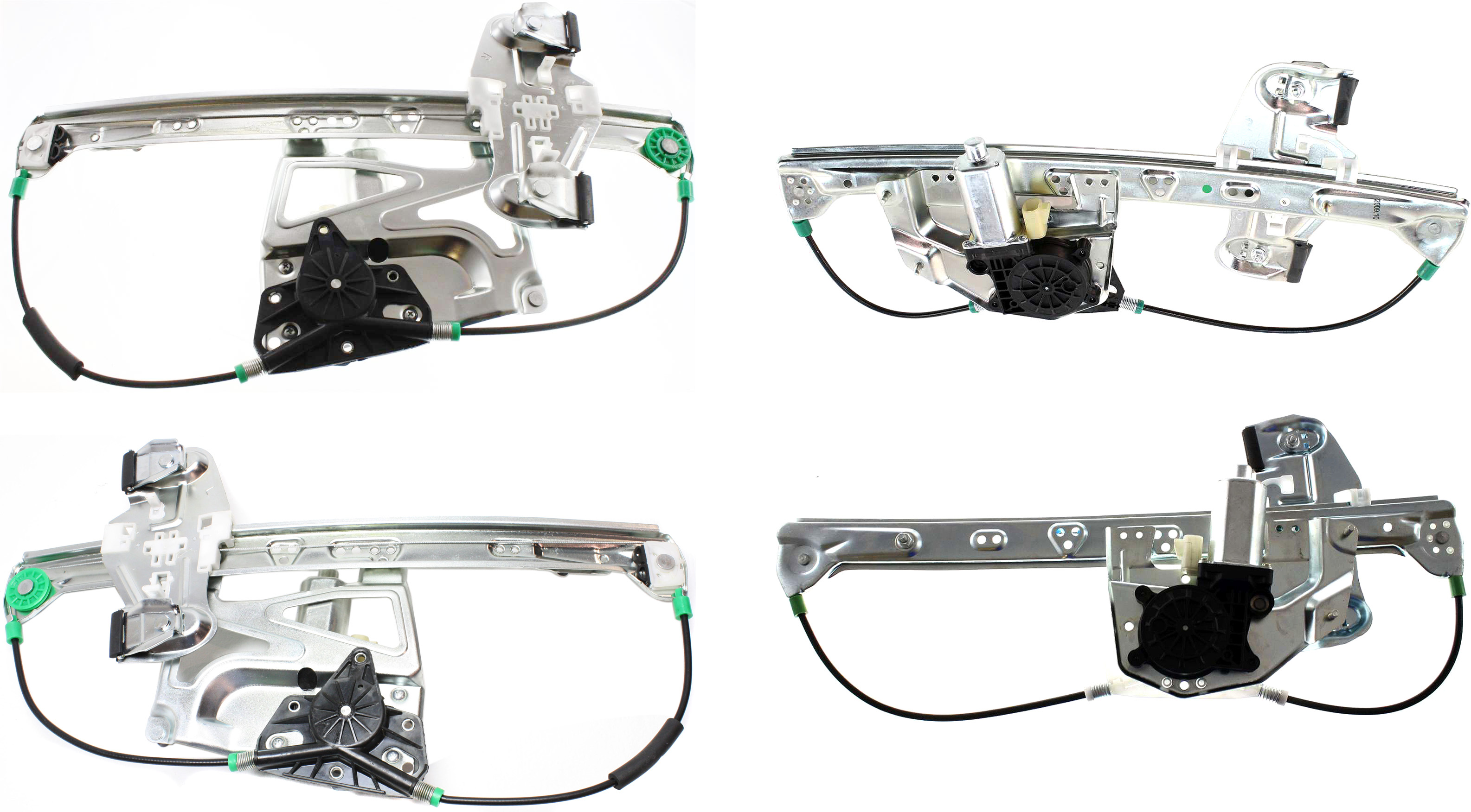 AM DEVILLE 00-01 FRONT AND REAR WINDOW REGULATOR RH AND LH Set of 4 Power w Motor Sedan SKU SET C462945-4 Partslink GM1351155 GM1350155 GM1551119 GM1550119 OEM 19244839-19244840-19244842-192
