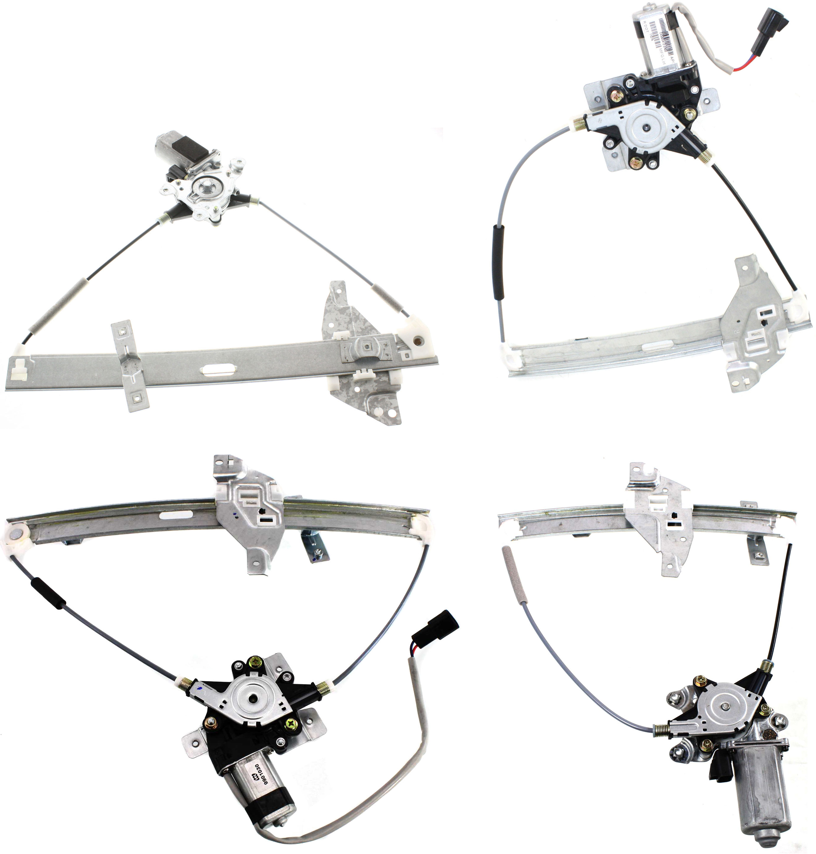 AM IMPALA 00-05 FRONT AND REAR WINDOW REGULATOR RH AND LH Power w Motor SKU SET C462953-4 Partslink GM1351135 GM1350135 GM1551122 GM1550122 OEM 15240529-15240530-10338856-103