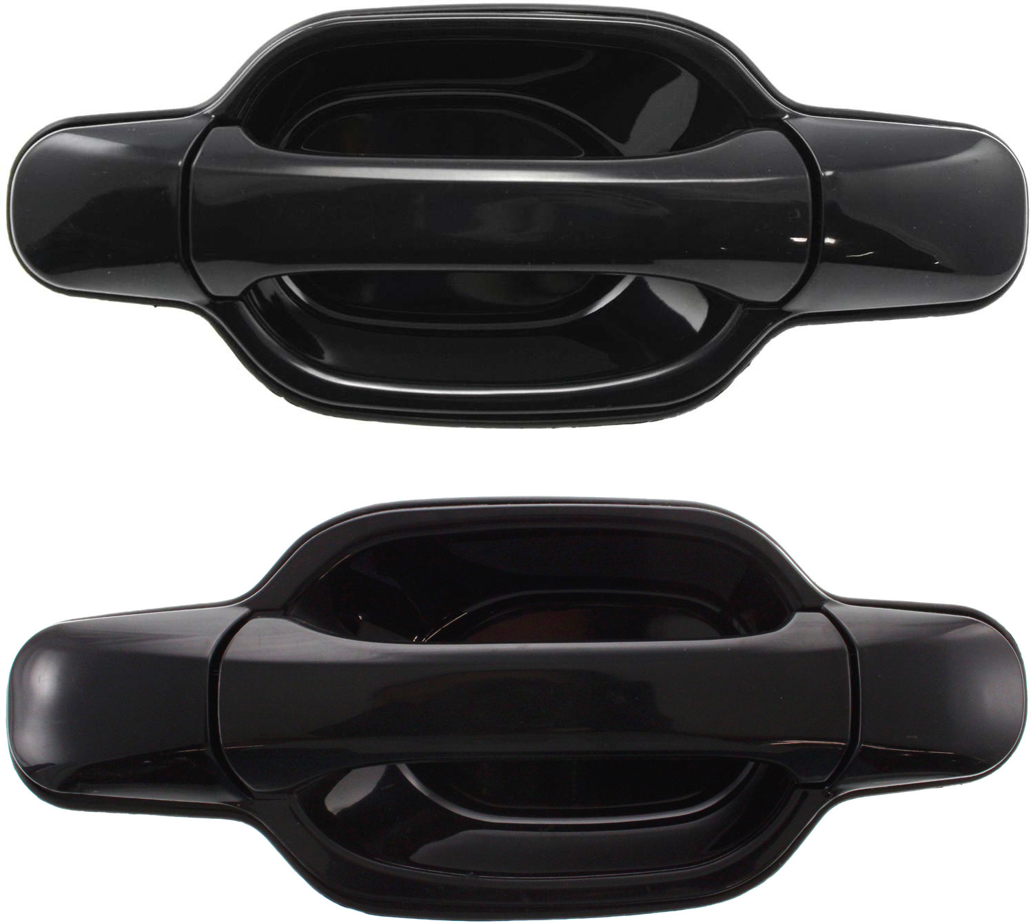 AM CANYON COLORADO 04-12 REAR EXTERIOR DOOR HANDLE RH AND LH Smooth Black Plastic SKU SET C491347 Partslink FDH010056 FDH010055 OEM 20829881-20829880