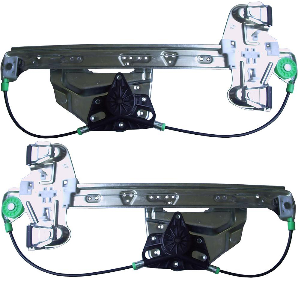 AM DEVILLE 00-05 REAR WINDOW REGULATOR RH AND LH Power w o Motor Sedan SKU SET C491707 Partslink GM1551112 GM1550112 OEM 10393233 PFM 10393234 PFM