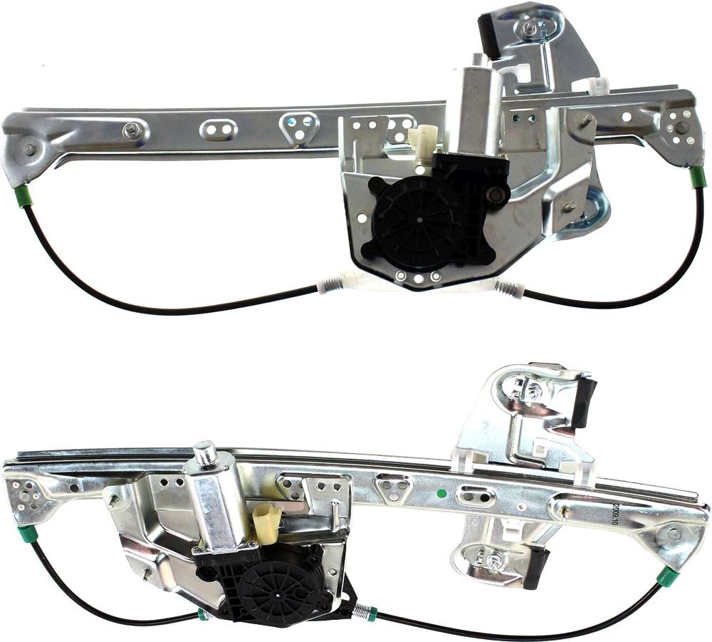 AM DEVILLE 00-05 REAR WINDOW REGULATOR RH AND LH Power w Motor Sedan SKU SET C491709 Partslink GM1551119 GM1550119 OEM 19244837-19244838