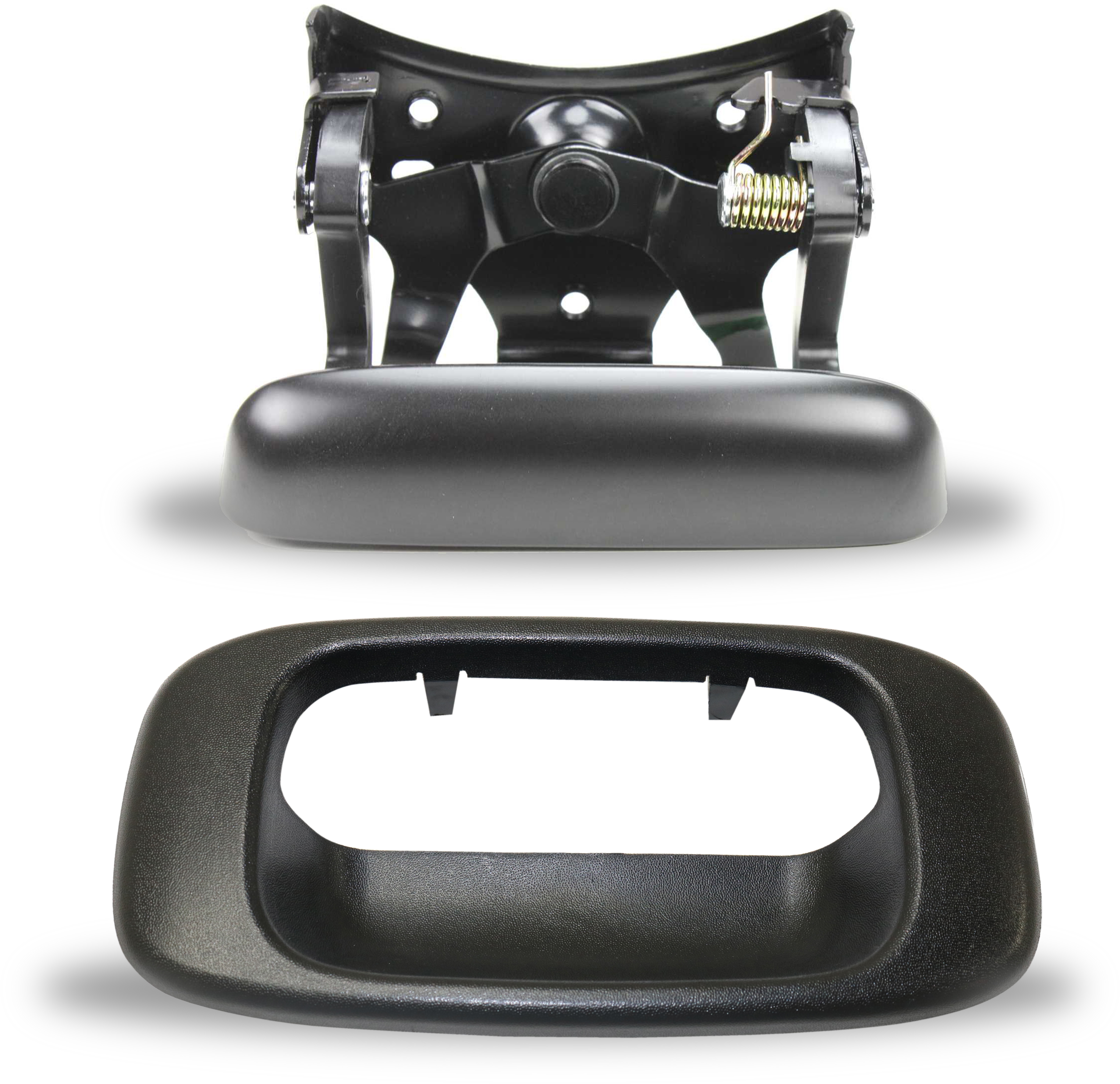 AM SILVERADO PICKUP 99-06 TAILGATE HANDLE Set of 2 Outside includes Tailgate Handle Bezel Fits 2007 Classic SKU SET C580706-2 Partslink GM1915129 GM1916102 OEM 15188001-15228539