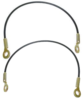 AM BLAZER JIMMY 78-91 TAILGATE CABLE RH=LH Support Set of 2 SKU SET C581911 Partslink GM1918100 OEM 6274850