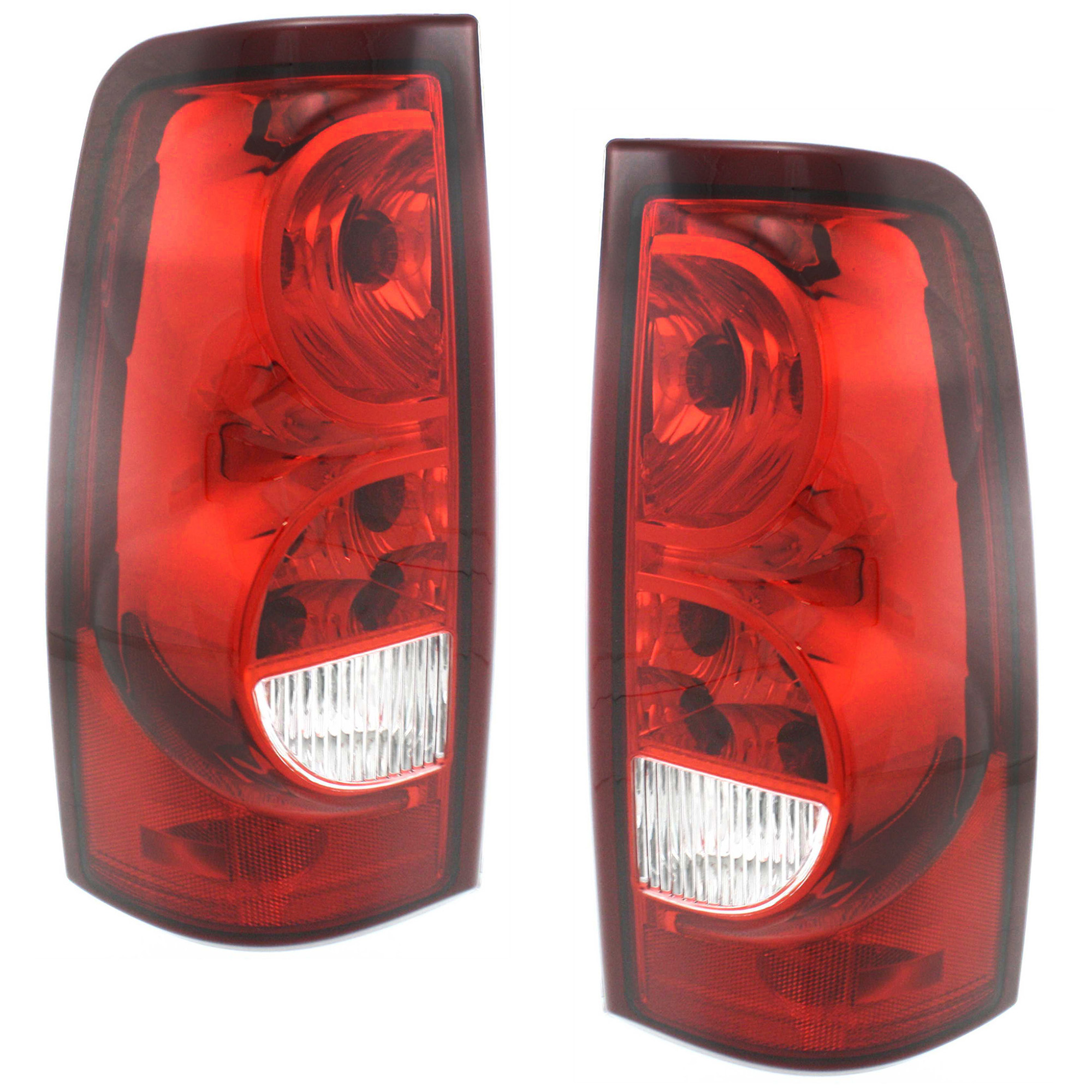 AM SILVERADO 1500-2500-03-03 TAIL LAMP RH AND LH Assembly Halogen Fleetside SKU SET C730125 Partslink GM2801161 GM2800161 OEM 19169003-19169002