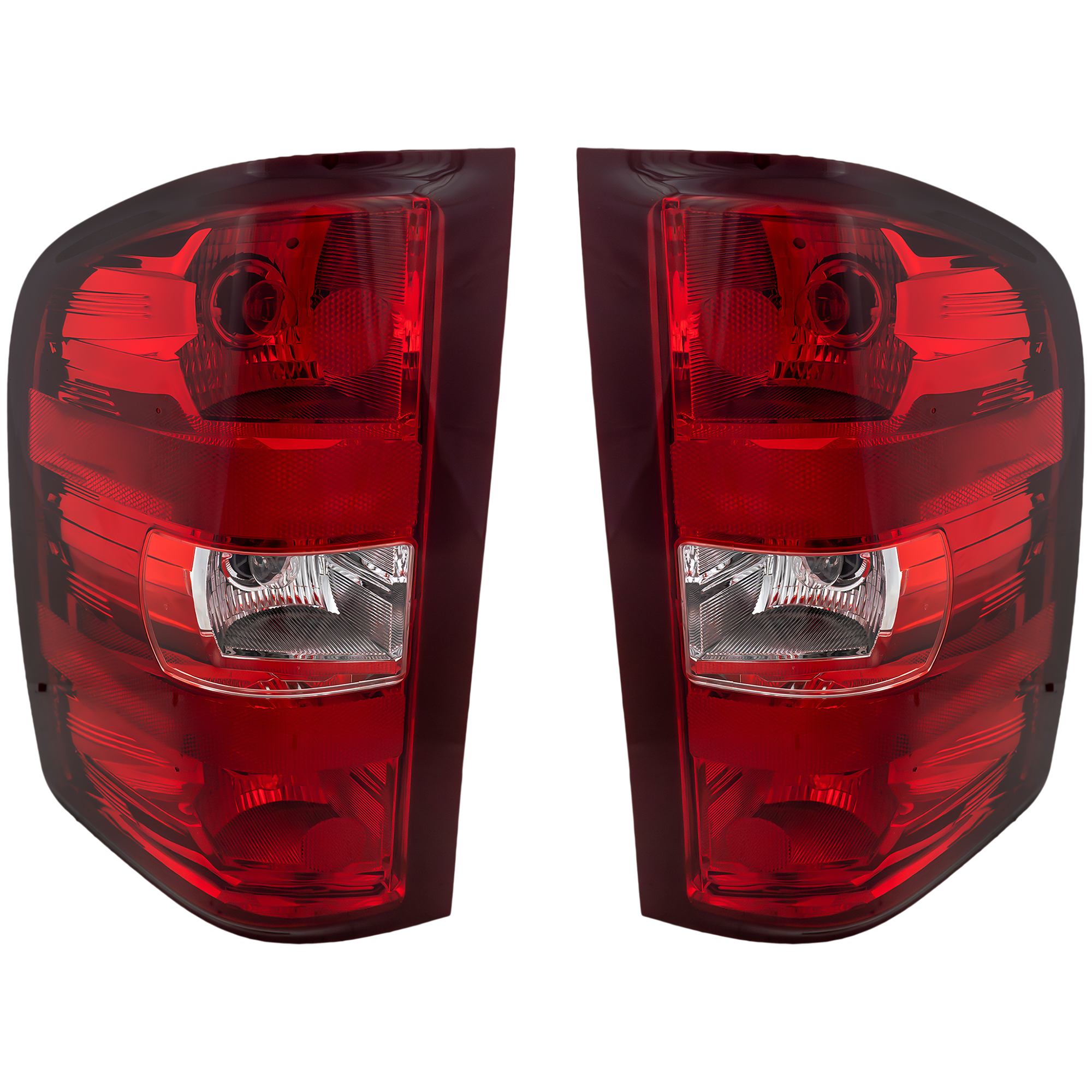 AM SILVERADO SIERRA 07-14 TAIL LAMP RH AND LH Assembly Halogen Excludes 2007 Classic CAPA SKU SET C730179Q Partslink GM2800207C GM2801207C OEM 25958482-25958483