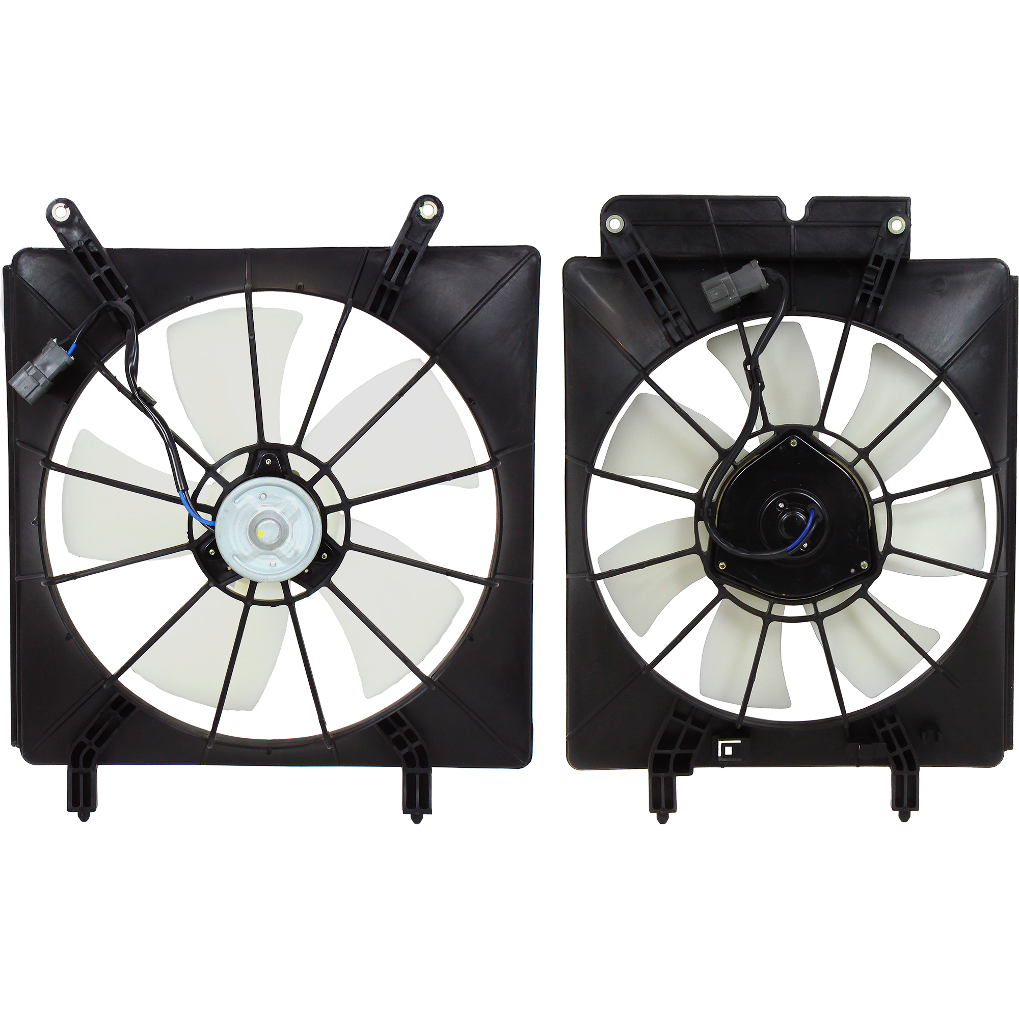 AM CR V 02-06 ELEMENT 03-06 RADIATOR FAN SHROUD ASSEMBLY LH SKU SET CF 002 Partslink HO3115116 HO3113116 OEM 19030PNA003-19015PNLG01-19020P