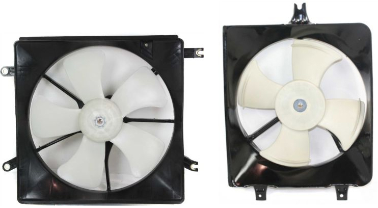 AM ACCORD 95-97 CL 97-99 RADIATOR AND A C CONDENSER FAN ASSEMBLY V6 SKU SET CF 013 Partslink HO3113122 HO3115145 OEM 19015P0GA01 PFM 38615P0GA00