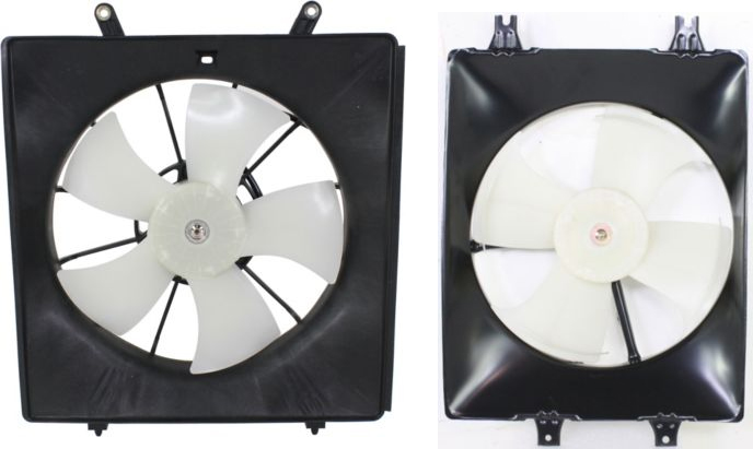 AM ODYSSEY 99-04 COOLING FAN ASSEMBLY Set of 2 A C Fan and Radiator Fan Shroud Assembly SKU SET CF 018 Partslink HO3115113 HO3113115 OEM 19015P8FA01-38615P8FA00
