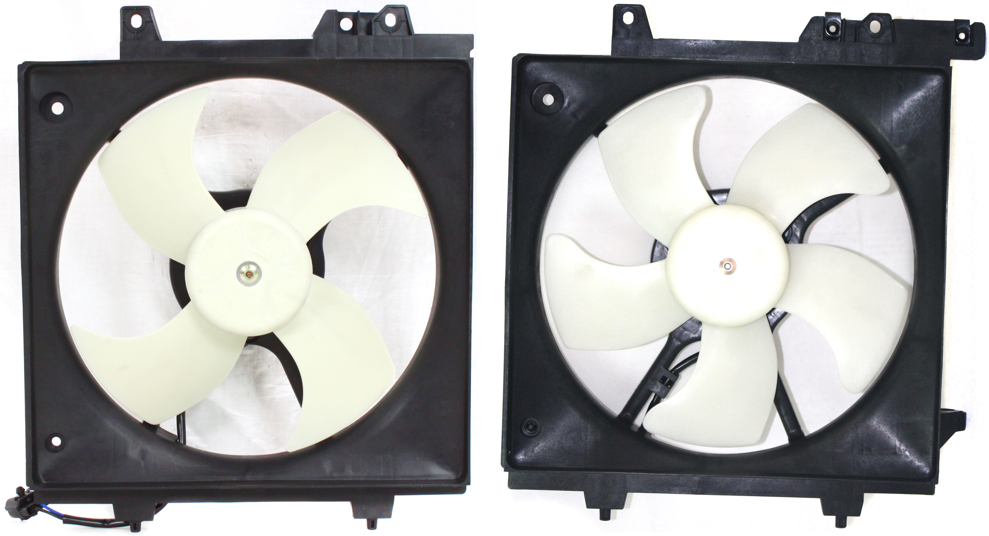 AM LEGACY OUTBACK 00-04 BAJA 03-06 COOLING FAN ASSEMBLY Set of 2 A C Fan and Radiator Fan Shroud Assembly SKU SET CF 020 Partslink SU3113104 SU3117101 OEM 45122AE00A PFM 45121AE00A 7331