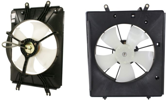 AM MDX 01-02 PILOT 03-04 COOLING FAN ASSEMBLY A C Fan and Radiator Fan Shroud Assembly SKU SET CF 021 Partslink AC3115105 HO3113120 OEM 19015PGKA01-19015RDJA01-38615P