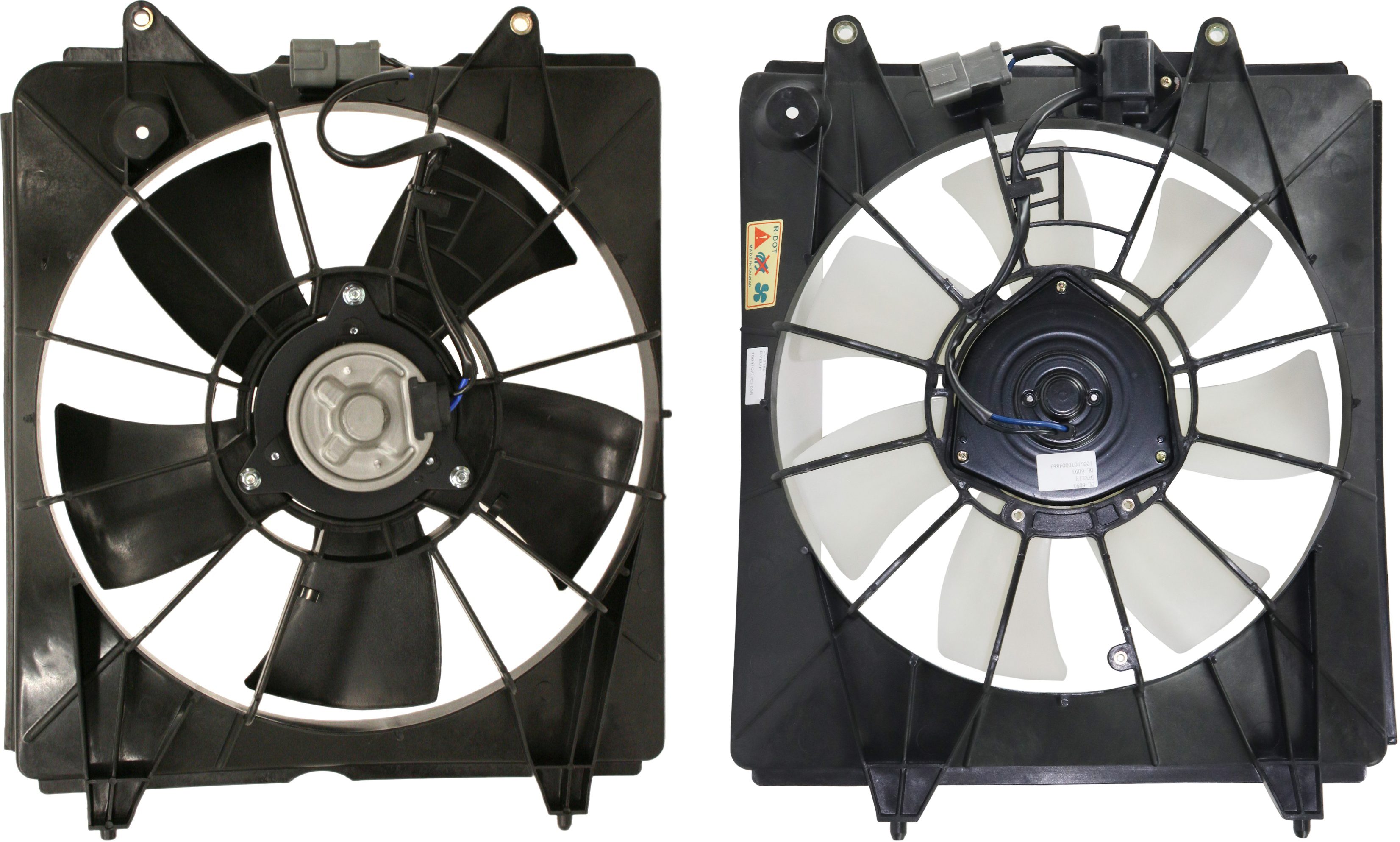 AM CR V 07-09 RADIATOR AND A C CONDENSER FAN ASSEMBLY Single fan SKU SET CF 038 Partslink HO3110116 HO3120102 OEM 19015RZAA01 PFM 19015RZAA01-19