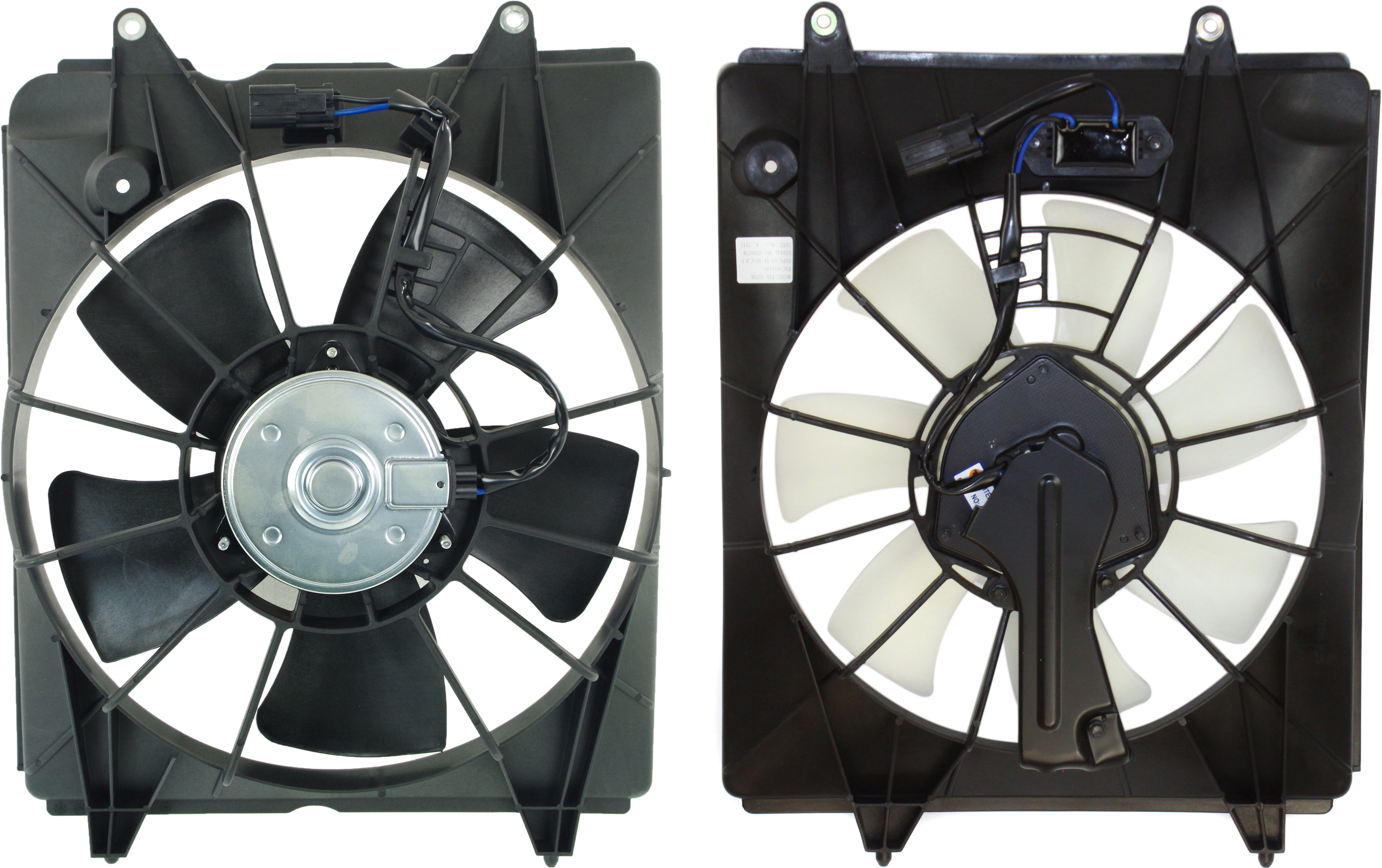 AM CR V 10-11 RADIATOR FAN SHROUD ASSEMBLY RH AND LH SKU SET CF 044 Partslink HO3115155 HO3115161 HO3120107 OEM 19015R5AA01 PFM 38616RB0003 PF