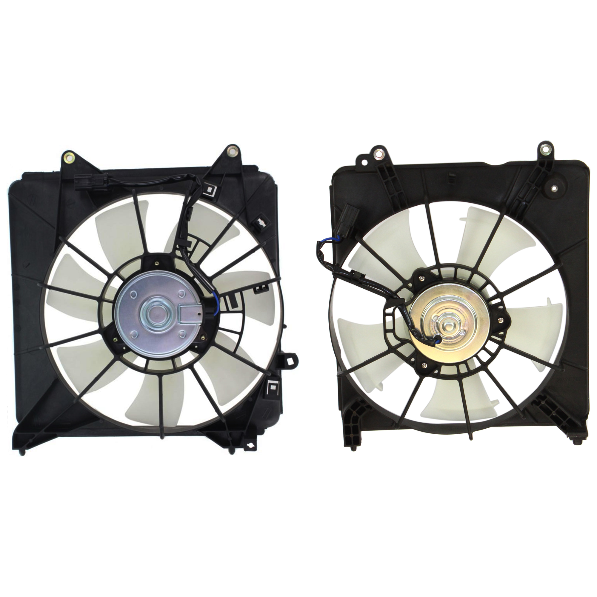 AM INSIGHT 10-14 CR Z 11-16 RADIATOR AND A C CONDENSER FAN ASSEMBLY Single fan SKU SET CF 045 Partslink HO3115152 HO3120106 OEM 19015RBJ004 PFM 38615RBJ003 PF