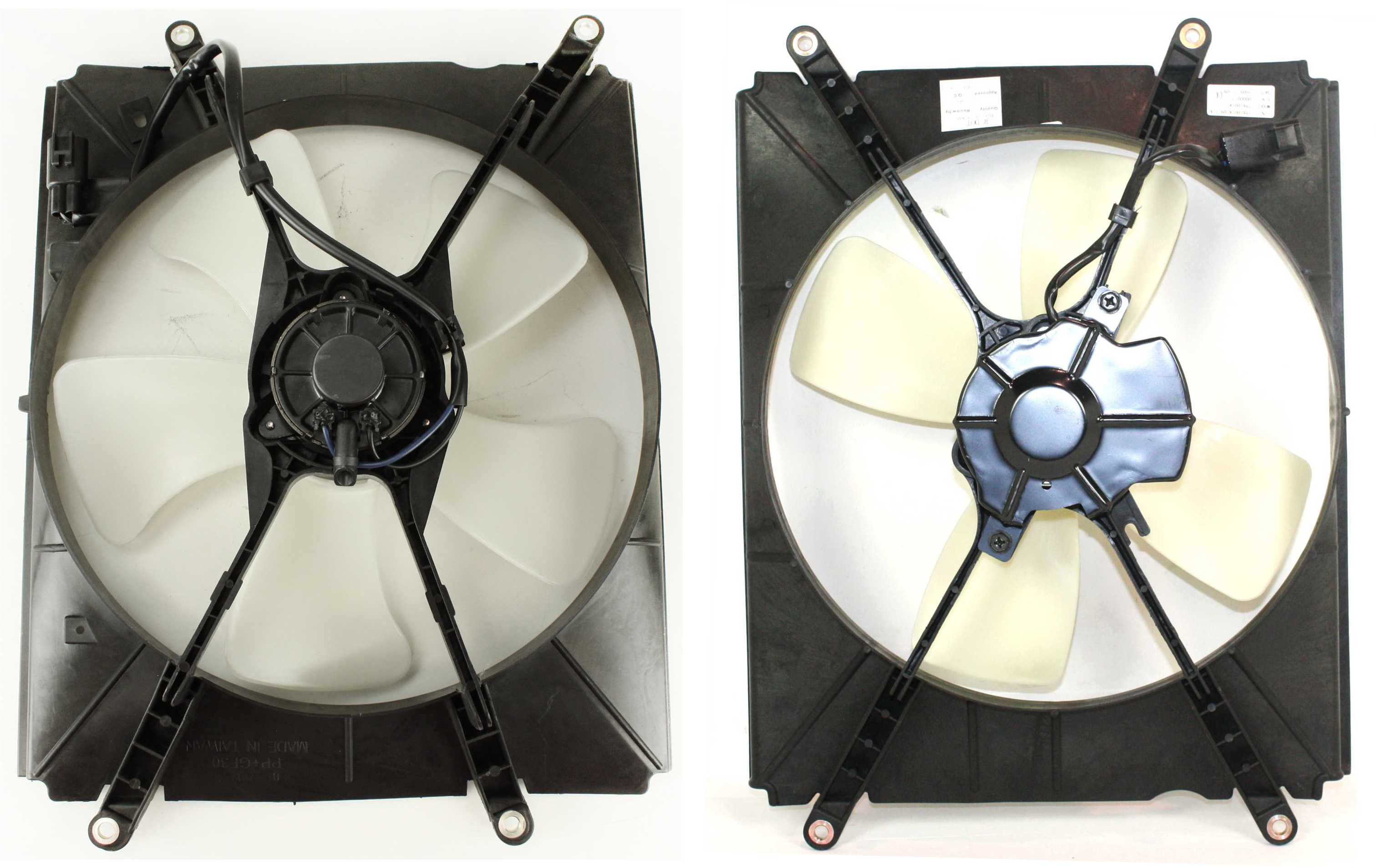 AM CAMRY 92-96 COOLING FAN ASSEMBLY Set of 2 A C Fan and Radiator Fan Shroud Assembly SKU SET CF 046 Partslink TO3115103 TO3113101 OEM 1671174410 PFM 8859033011