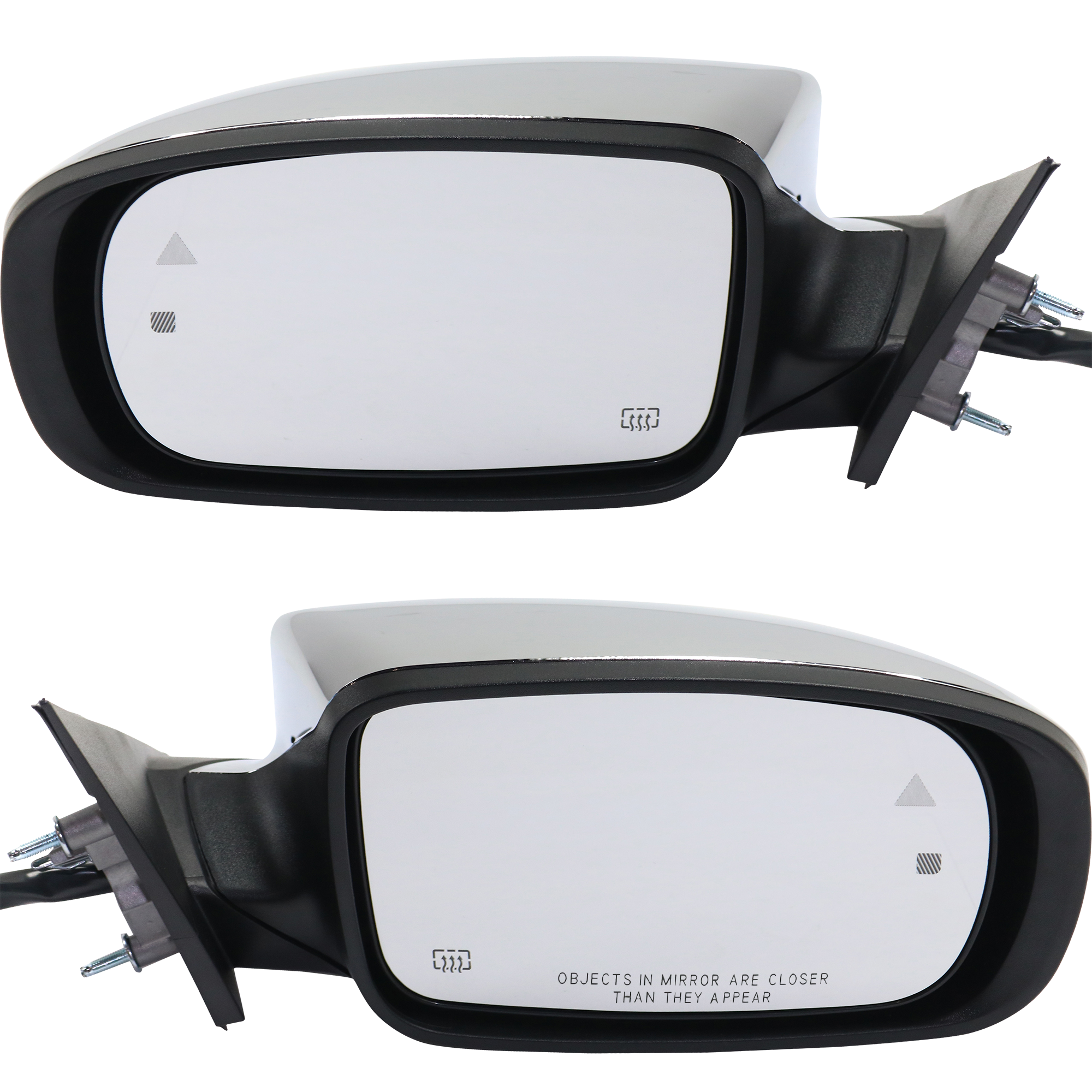 AM CHRYSLER 300-11-20 MIRROR RH AND LH Power Manual Folding Heated Chrome w BSD Memory Puddle Light and Signal Light No Auto dimming Exc. C Model SKU SET CH01CR S Partslink CH1320426 CH1321426 OEM 57010420AI PFM 57010421AJ PFM