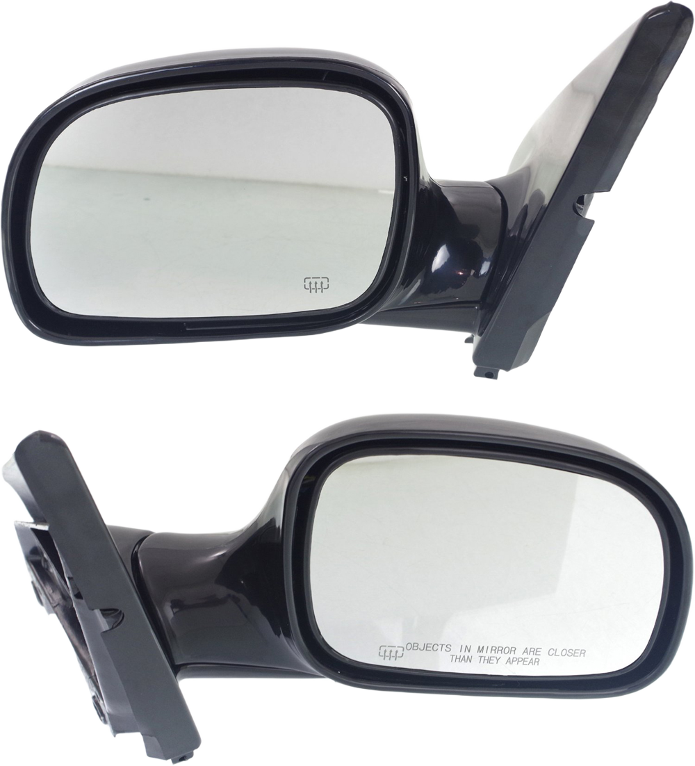 AM CARAVAN 96-00 MIRROR RH AND LH Power Manual Folding Heated Paintable No Auto dimming and Memory SKU SET CH13ER Partslink CH1320141 CH1321141 OEM 4675570AB 4675571AB