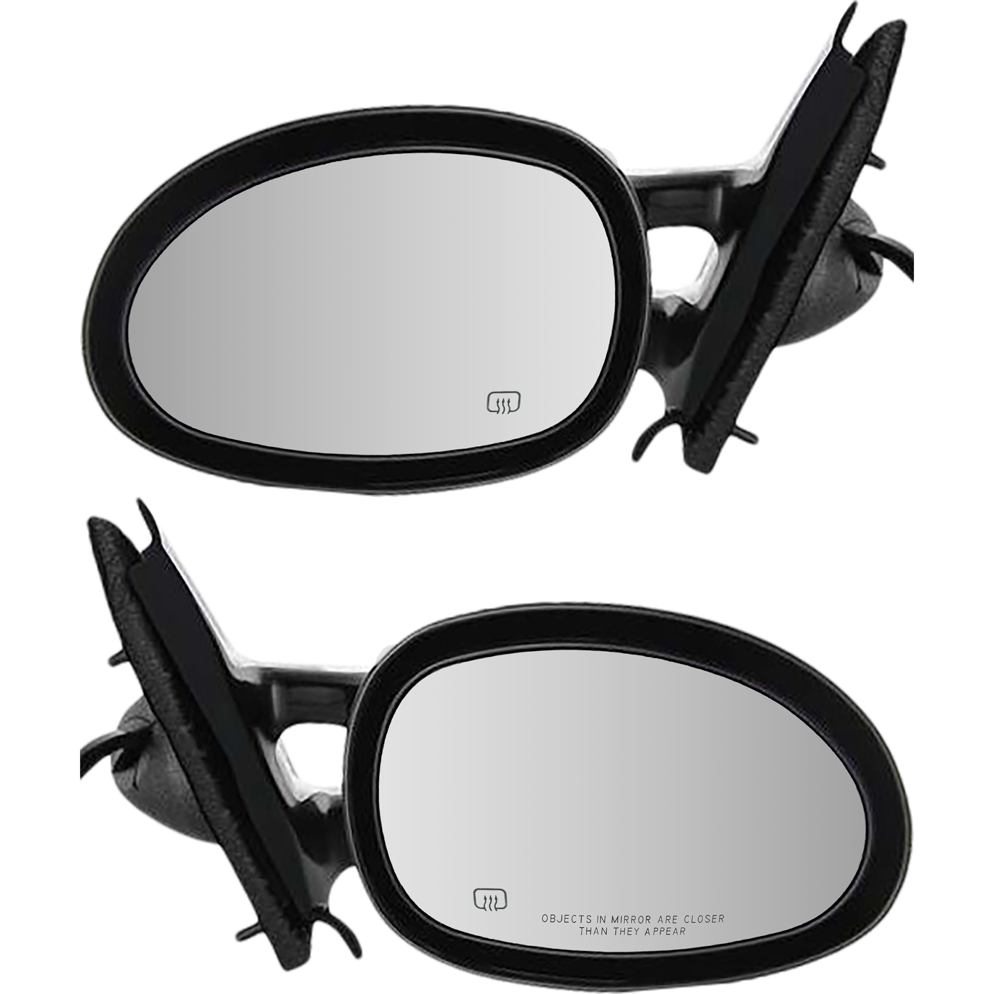 AM BREEZE CIRRUS STRATUS 95-00 MIRROR RH AND LH Power Non Folding Heated Paintable SKU SET CH21ER Partslink CH1320171 CH1321171 OEM 4646308-4646309