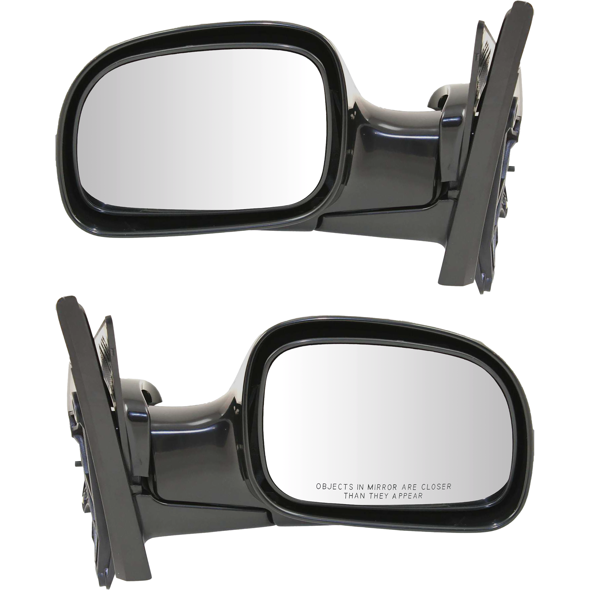 AM CARAVAN 01-07 MIRROR RH AND LH Manual Adjust Manual Folding Non Heated Paintable SKU SET CH23R Partslink CH1320203 CH1321203 OEM 4894410AE 4894411AE