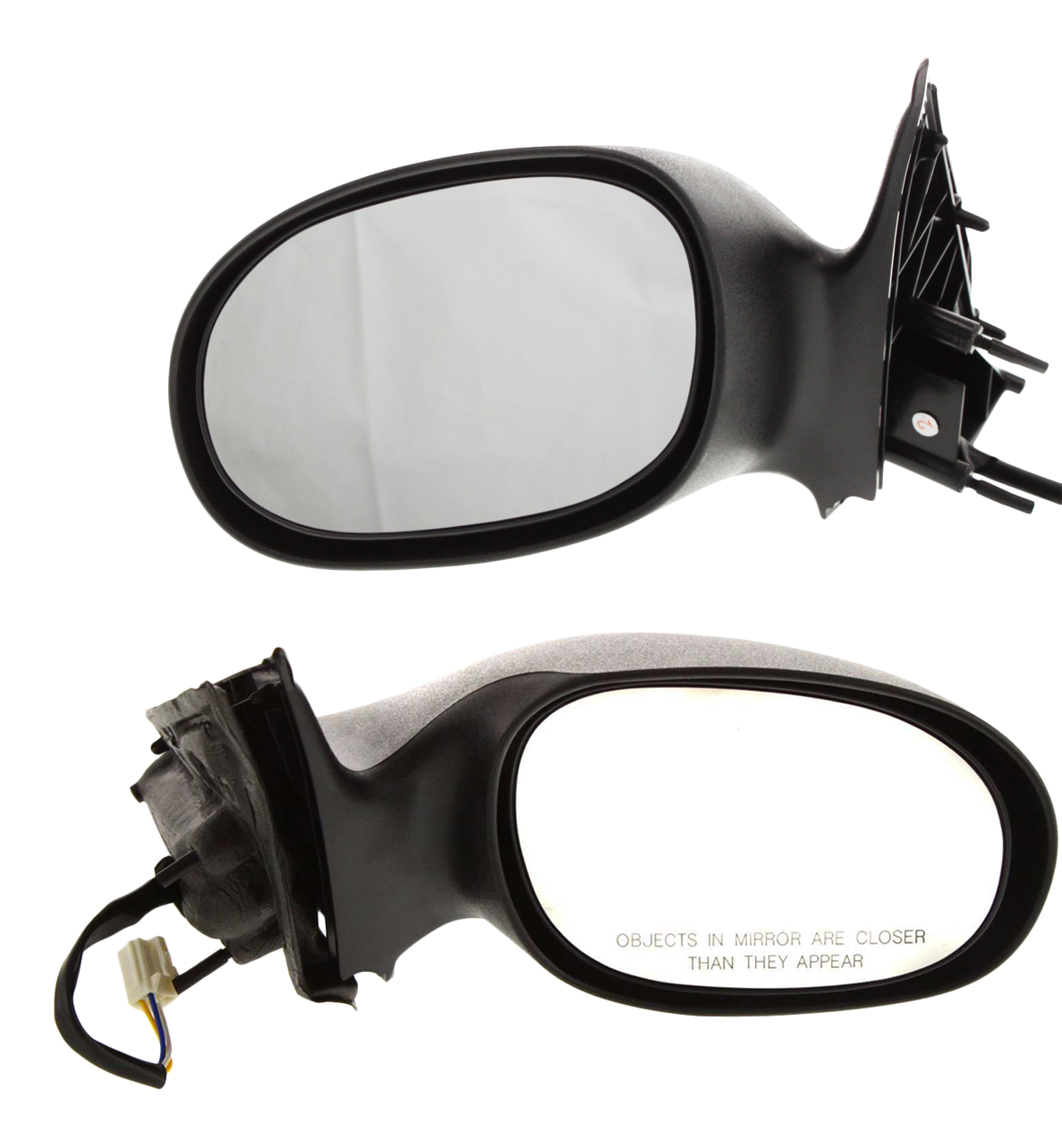 AM SEBRING STRATUS 01-06 MIRROR RH AND LH Power Non Folding Non Heated Textured Sedan SKU SET CH25ER Partslink CH1320211 CH1321211 OEM 4805310AD 4805311AD