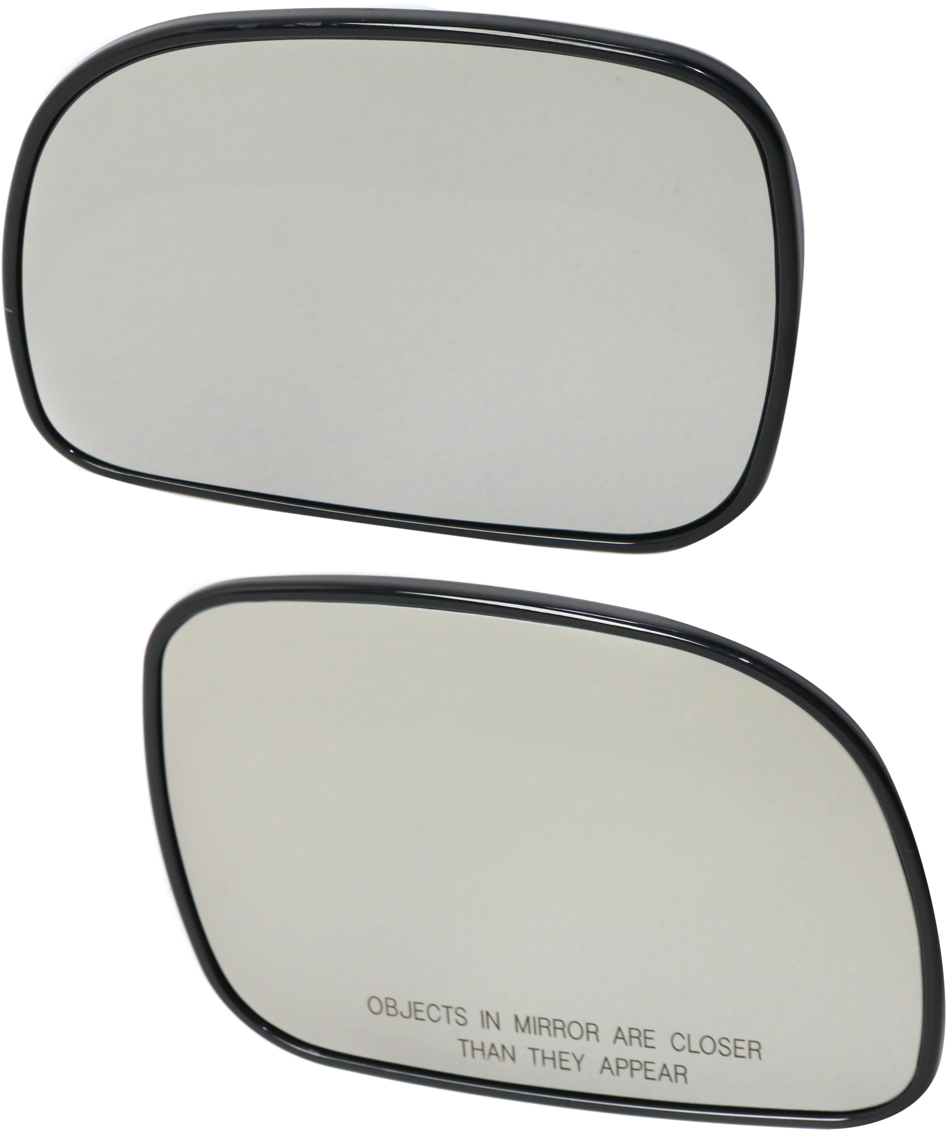 AM CARAVAN GRAND CARAVAN TOWN AND COUNTRY 96-07 MIRROR GLASS RH AND LH Non Heated w Backing Plate SKU SET CH26GR Partslink CH1325112 CH1324112 OEM 4798902AB 4798903AB