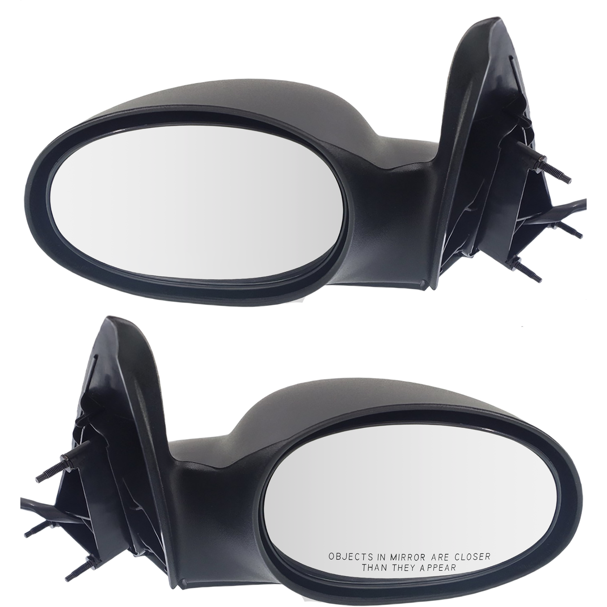 AM PT CRUISER 04-10 MIRROR RH AND LH Power Non Folding Non Heated Textured Type 2 Wagon SKU SET CH29ER Partslink CH1320261 CH1321261 OEM 5067423AD 5067422AD
