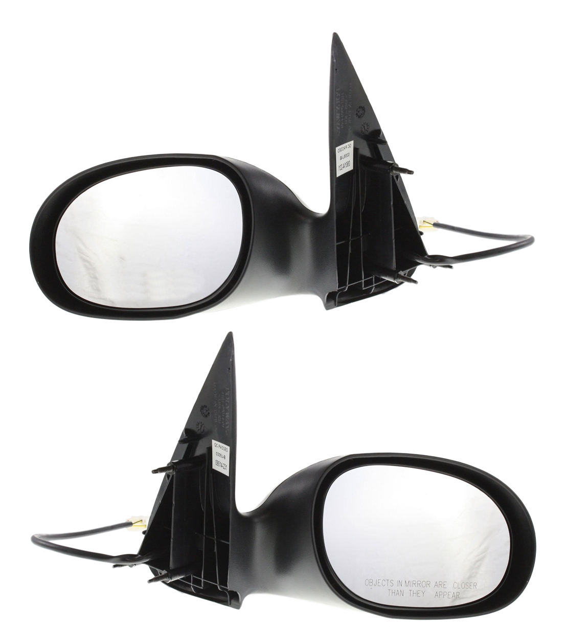 AM PT CRUISER 03-03 MIRROR RH AND LH Power Non Folding Non Heated Textured SKU SET CH42ER Partslink CH1320207 CH1321207 OEM 5067132AD 5067133AD