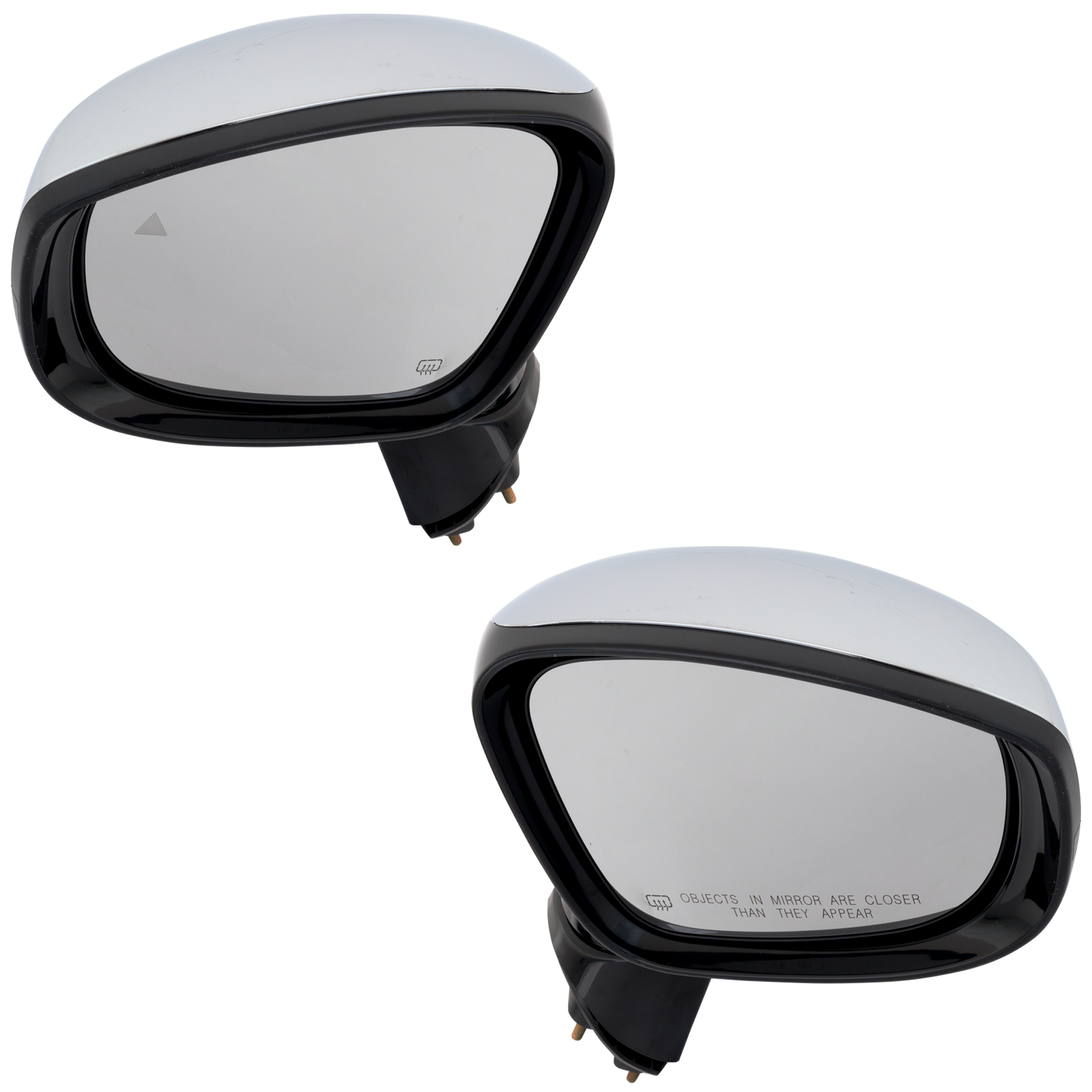 AM PACIFICA 20-20 MIRROR RH AND LH Power Manual Folding Heated Chrome w In housing Signal Light BSD in Glass No Memory Puddle Light Auto Dimming Surround View Camera Exc. Hybrid Models SKU SET CH94CR S Partslink CH1320518 CH1321518 OEM 6WZ001ARAA 6WZ011ARAA