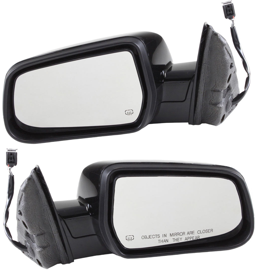 AM EQUINOX TERRAIN 10-17 MIRROR RH AND LH Power Heated Manual Folding Paintable No Blind Spot Feature and Memory SKU SET CV111ER Partslink GM1320387 GM1321387 OEM 20858744-20858745-20835849
