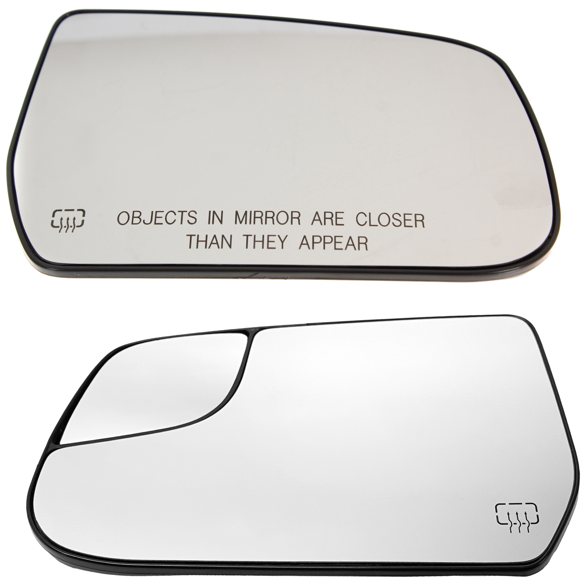 AM EQUINOX 10-17 MIRROR GLASS RH AND LH Heated No Signal w Backing Plate Set of 2 SKU SET CV111GR 2 Partslink GM1324126 OEM 20873491-22906958