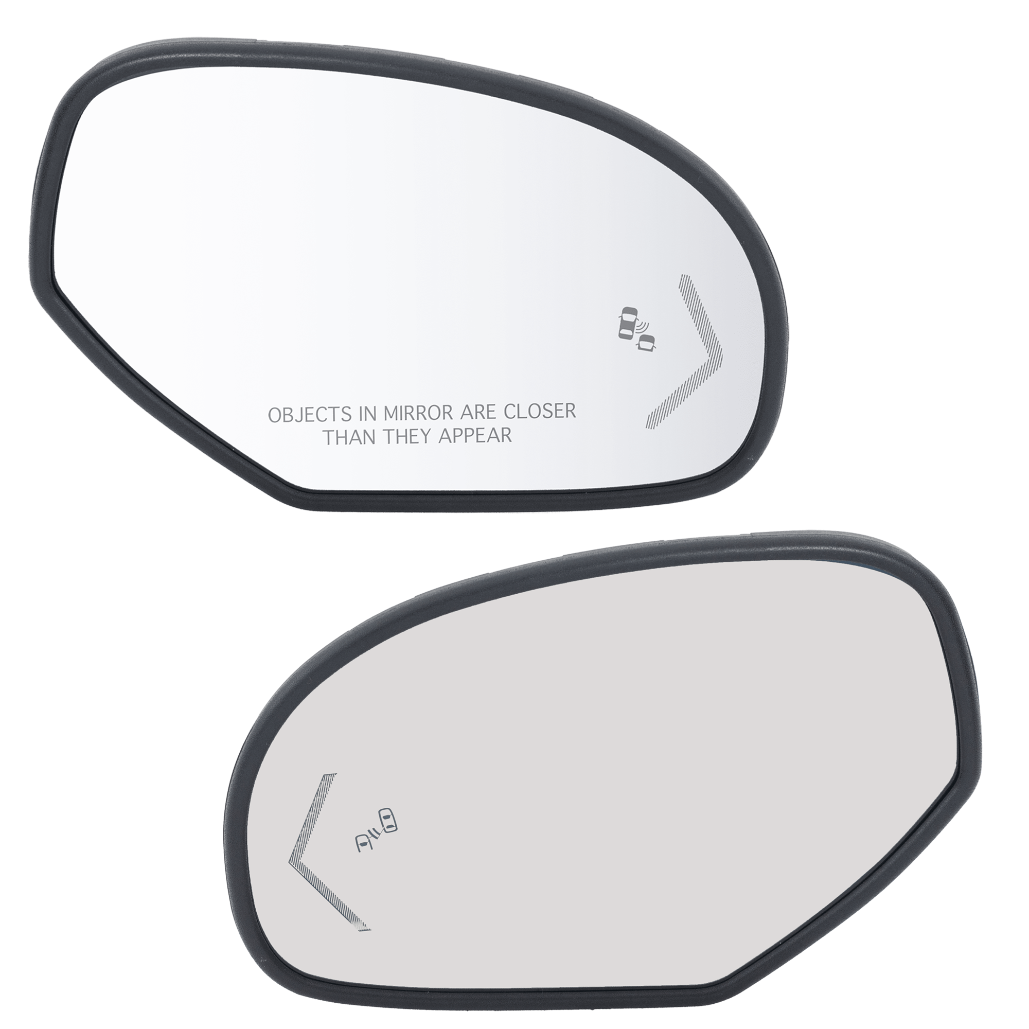 AM YUKON TAHOE 09-13 MIRROR GLASS RH AND LH Heated w Signal Light Auto Dimming Blind Spot Detection w Backing Plate w Arrow Signal Denali Hybrid Models SKU SET CV113GR S OEM 20778441-20778440