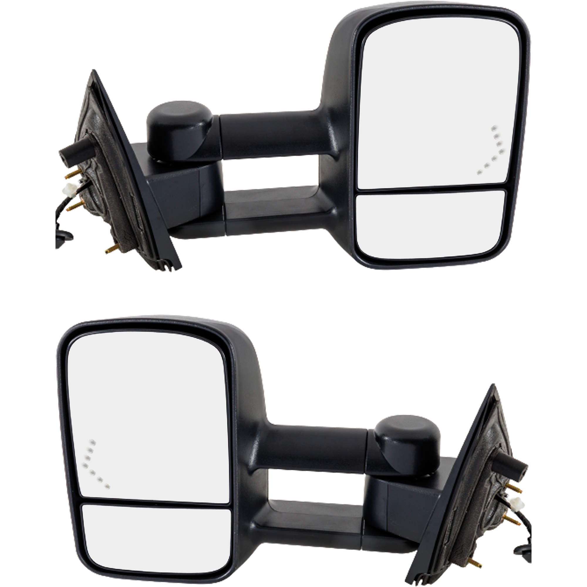 AM SILVERADO SIERRA 1500-14-14 SIERRA 2500 HD 3500 HD 15-19 TOWING MIRROR RH AND LH Power Manual Folding Heated Textured w Signal Light Includes 19 Silverado 1500 LD Sierra 1500 Limited SKU SET CV126ER S Partslink GM1320458 GM1321458 OEM 22820397-22820398
