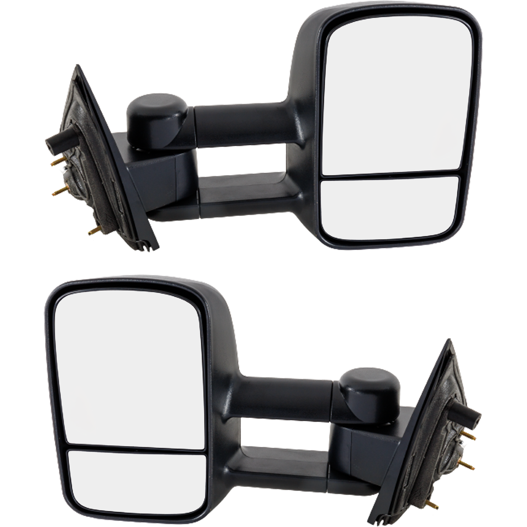 AM SILVERADO SIERRA 1500-14-18 TOWING MIRROR RH AND LH Manual Adjust Manual Folding Non Heated Textured Trailer Type Includes 19 Silverado 1500 LD Sierra 1500 Limited SKU SET CV126R Partslink GM1320455 GM1321455 OEM 22820395-22820396