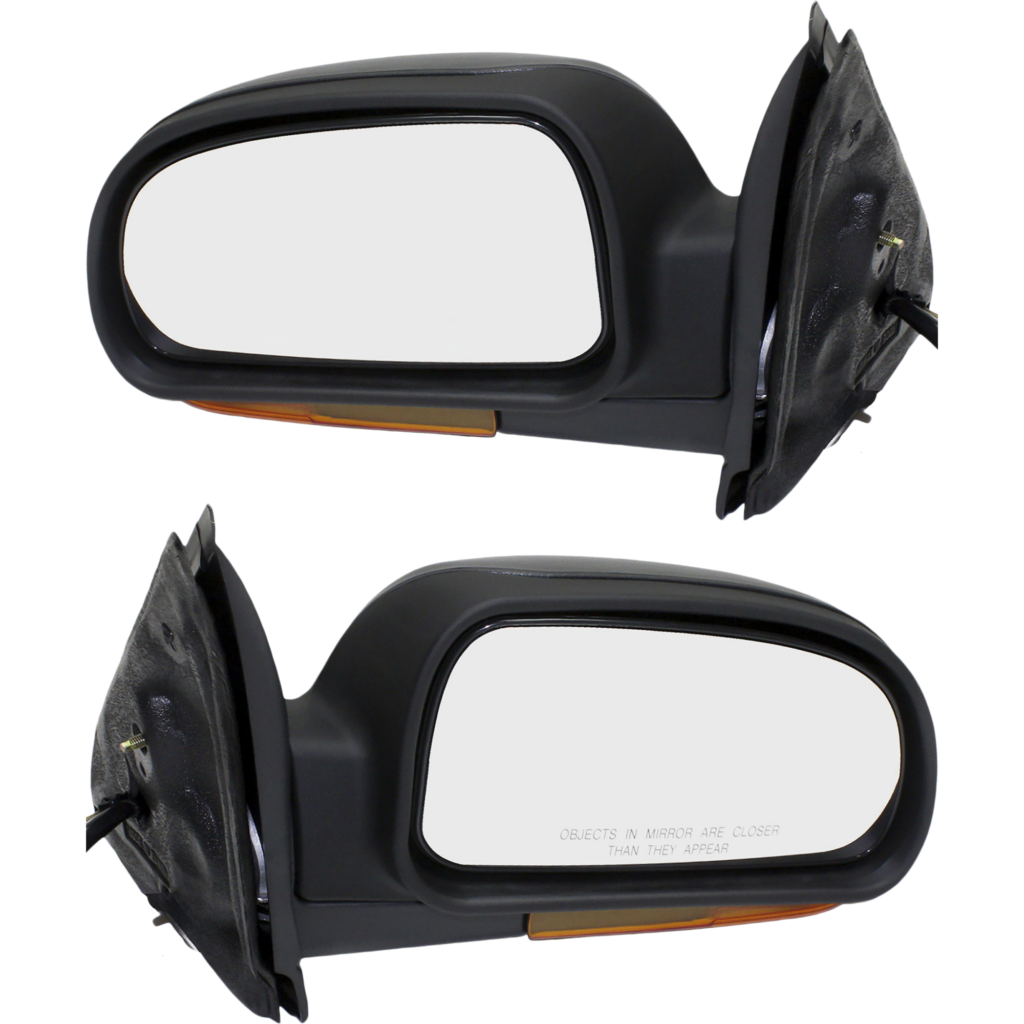 AM TRAILBLAZER 02-03 MIRROR RH AND LH Power Manual Folding Heated Textured w Signal Light No Memory SKU SET CV129ER S Partslink GM1320351 GM1321351 OEM 15789788-15789789