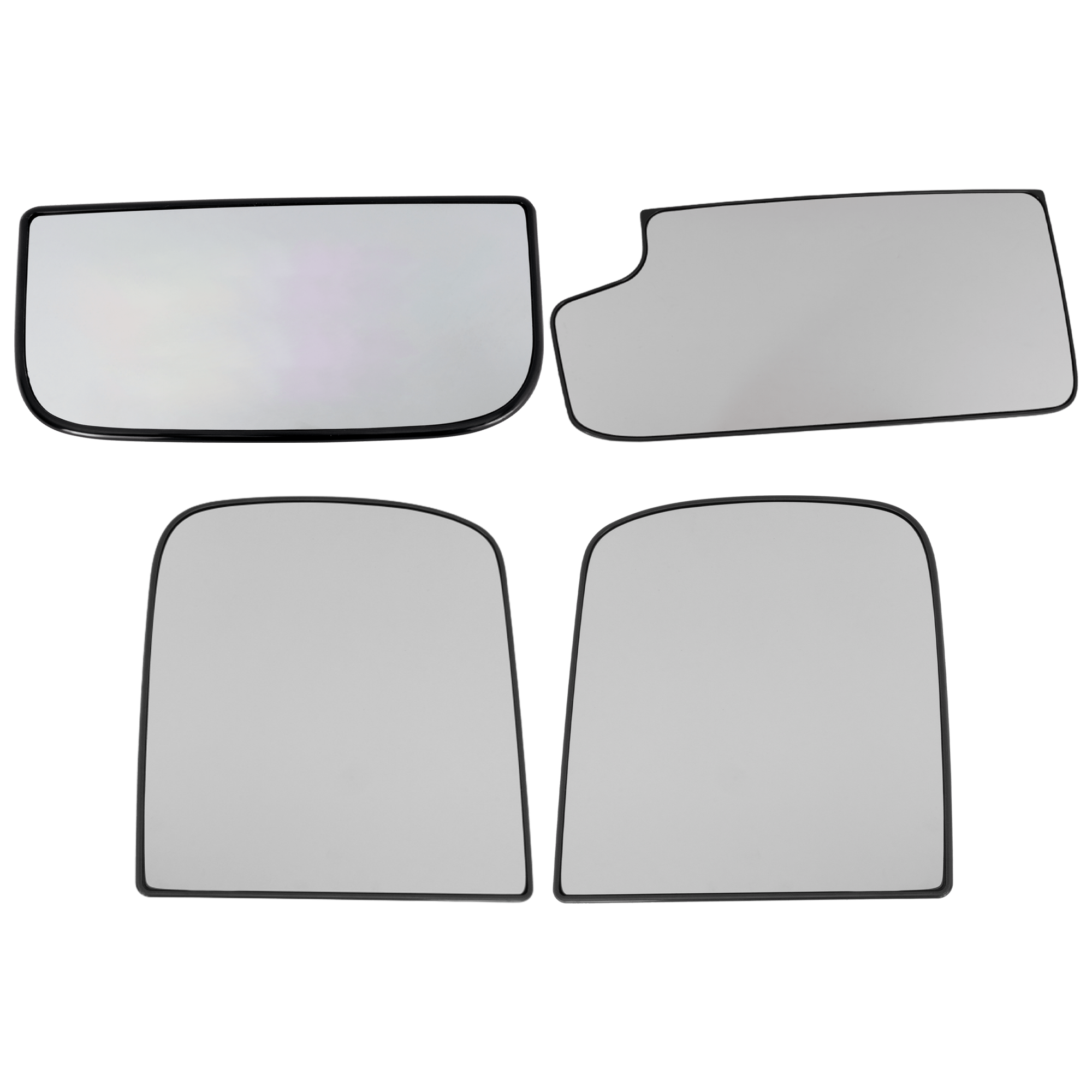 AM SILVERADO 2500 HD SILVERADO 3500 HD 15-19 RH AND LH TOWING MIRROR GLASS Upper and Lower Fits Mirror No Blind Spot Detection Set of 4 SKU SET CV149GL 4 Partslink GM1324141 GM1324142 GM1324150 GM1325141 OEM 15933015-15933016-15933019-191