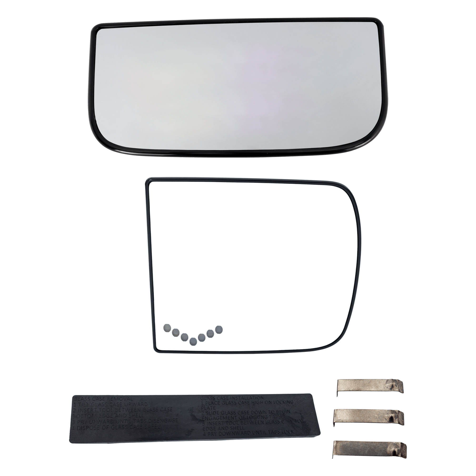 AM SILVERADO 2500-3500 HD 07-19 MIRROR GLASS RH Upper and Lower Fits Mirrors w o Spot Light Set of 2 SKU SET CV149GR 2A Partslink GM1325142 GM1325143 OEM 15933018-15933020-19120898