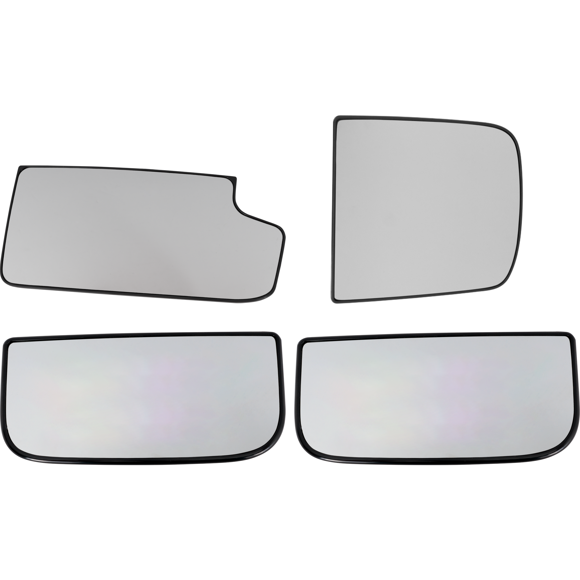 AM SILVERADO 2500 HD SILVERADO 3500 HD 15-19 RH AND LH TOWING MIRROR GLASS Upper and Lower Fits Mirror No Blind Spot Detection Set of 4 SKU SET CV150GL 4 Partslink GM1324141 GM1324142 GM1325142 GM1325150 OEM 15933015-15933019-19120897-159