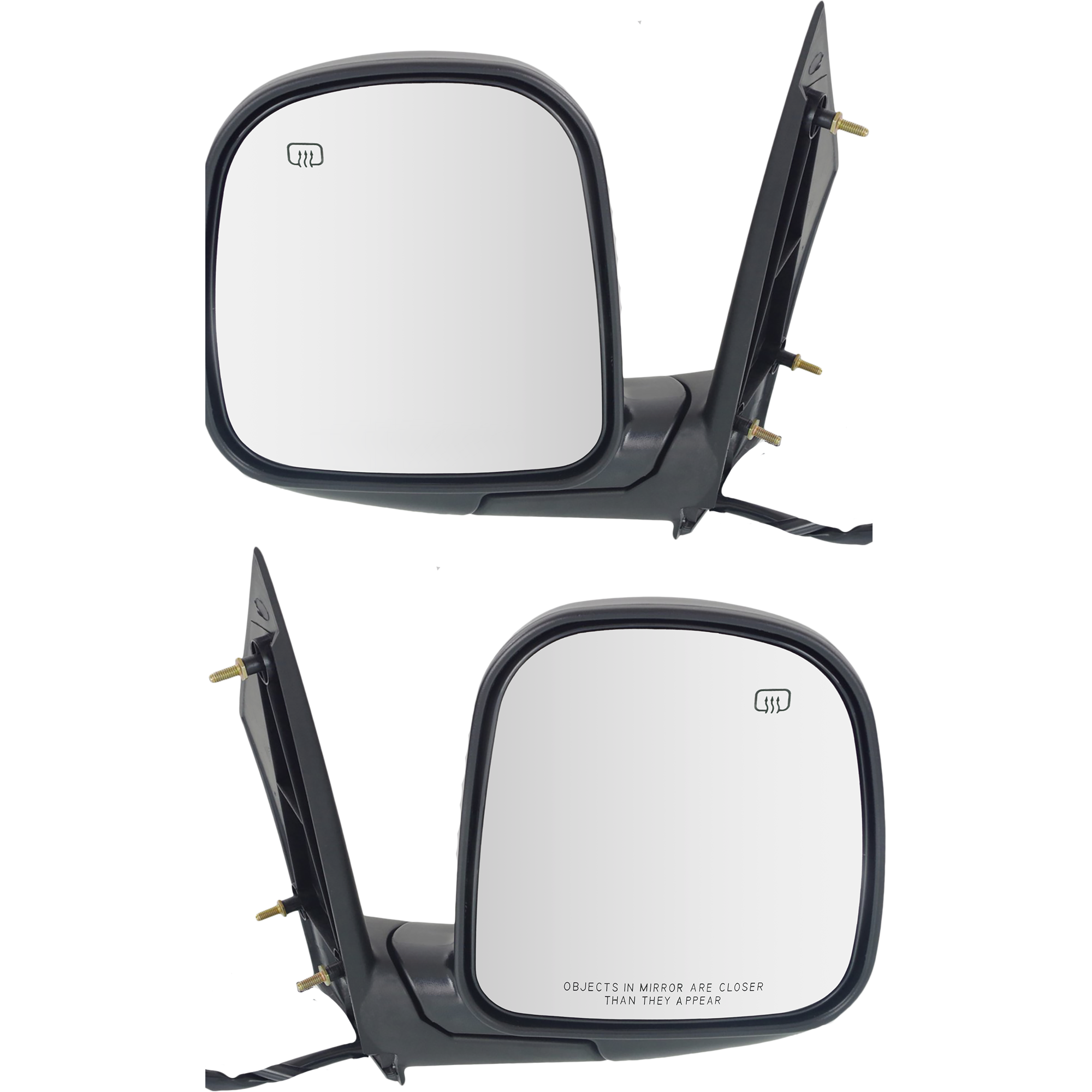 AM EXPRESS SAVANA VAN 96-02 MIRROR RH AND LH Non Towing Power Manual Folding Heated Paintable SKU SET CV17ER Partslink GM1320228 GM1321228 OEM 15768768-15768771
