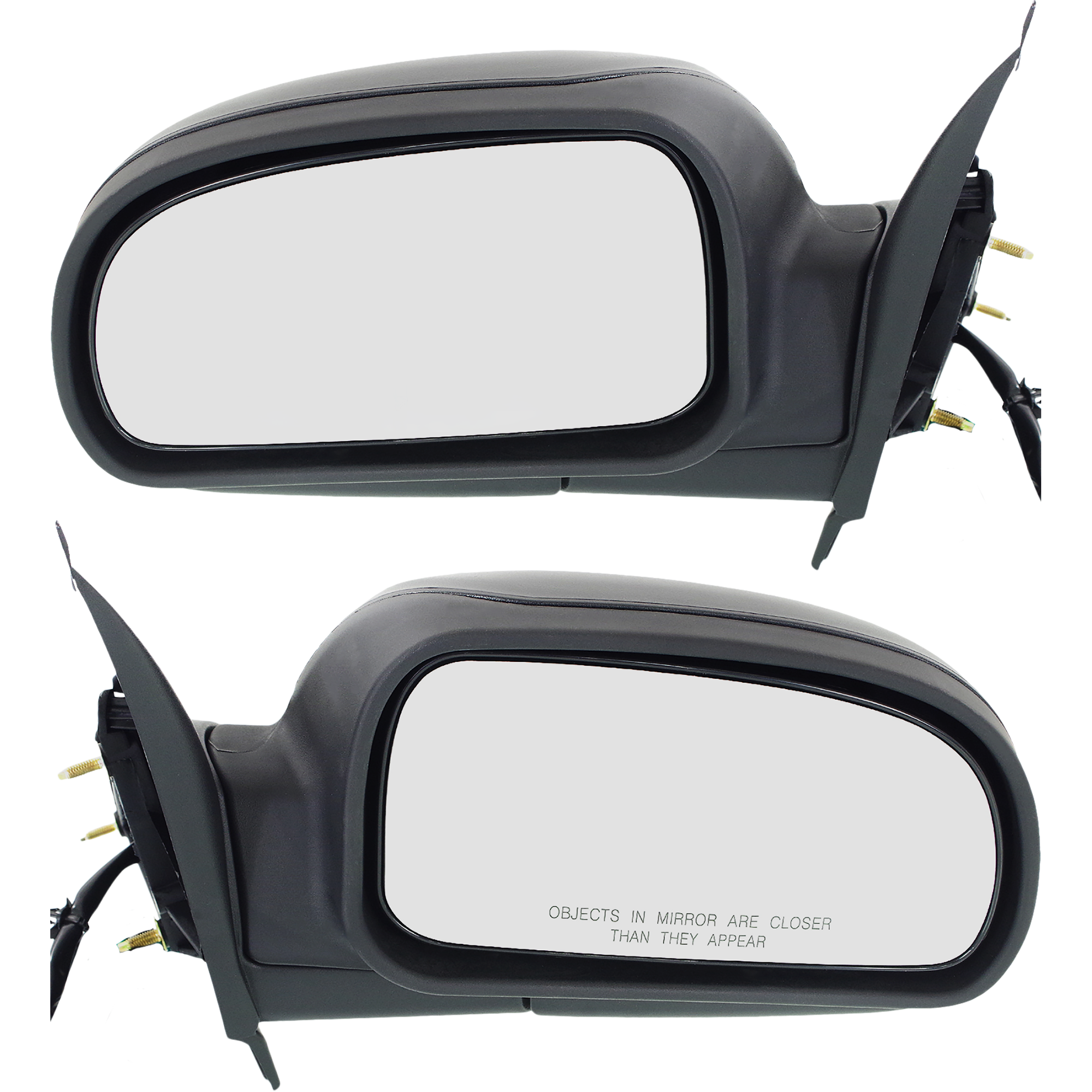 AM TRAILBLAZER 02-09 MIRROR RH AND LH Power Manual Folding Heated Textured No Signal Light SKU SET CV26ER Partslink GM1320265 GM1321265 OEM 15206175-15206176