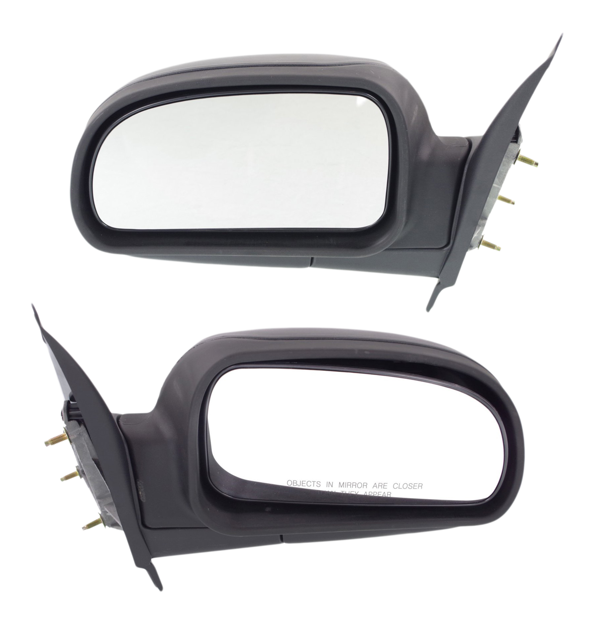 AM TRAILBLAZER 02-09 MIRROR RH AND LH Manual Adjust Manual Folding Non Heated Textured SKU SET CV26R Partslink GM1320264 GM1321264 OEM 15789780-15789781