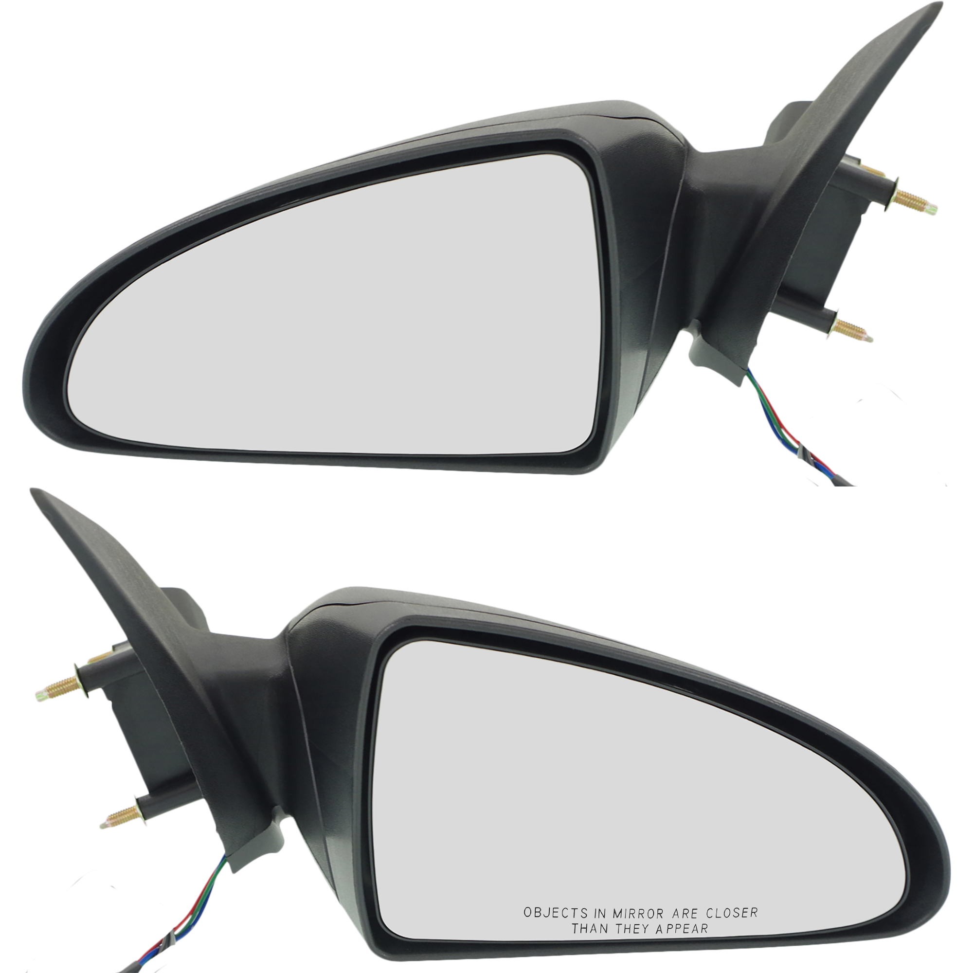 AM MALIBU 04-08 MIRROR RH AND LH Power Manual Folding Non Heated Textured Base LS LT Models SKU SET CV32ER Partslink GM1320287 GM1321287 OEM 15921263-15921264