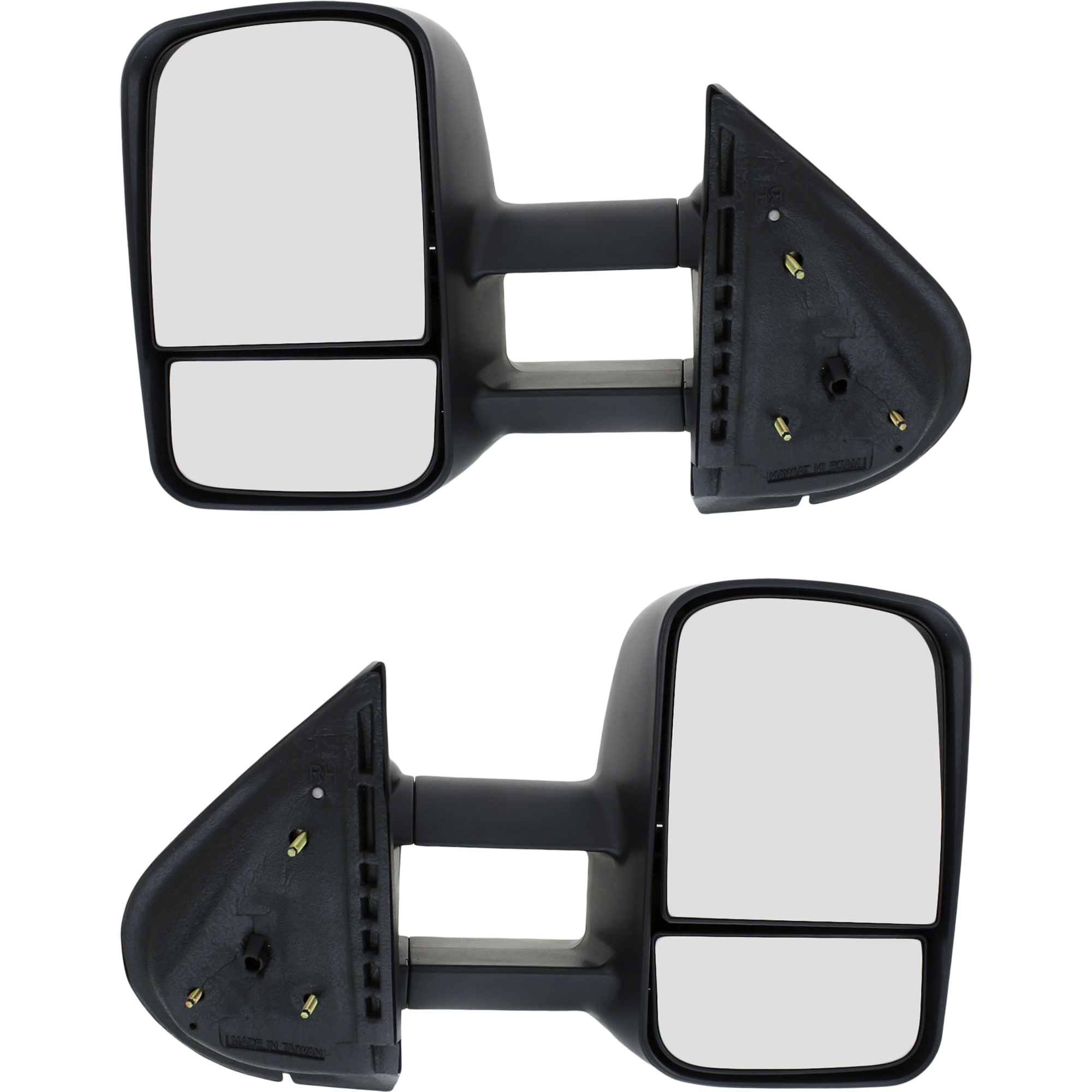 AM SILVERADO 07-13 SUBURBAN 07-14 TOWING MIRROR RH AND LH Manual Adjust Manual Folding Non Heated Textured No Memory Puddle Light and Signal Light SKU SET CV39R Partslink GM1320337 GM1321337 OEM 20862094-20862095