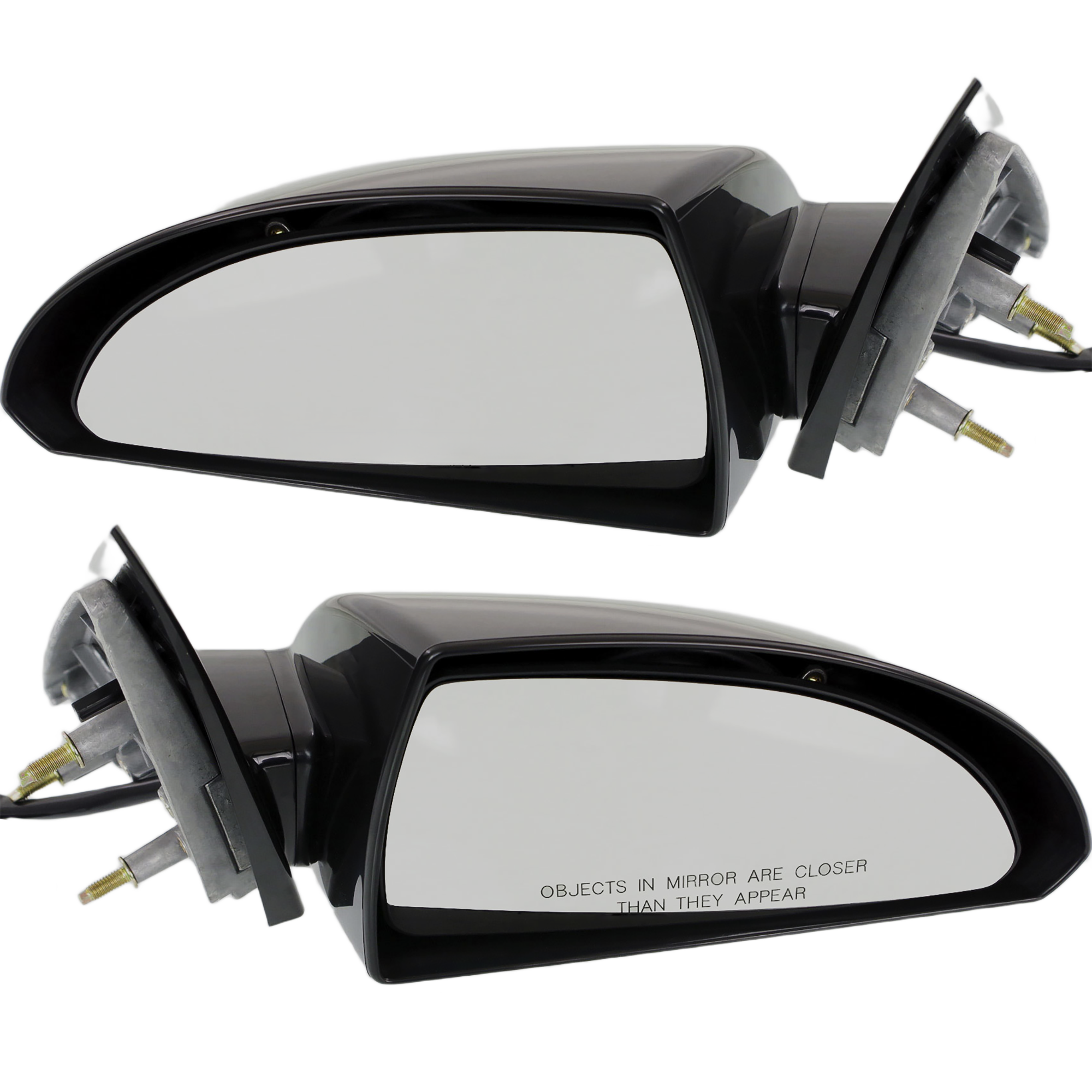 AM IMPALA 06-13 IMPALA LIMITED 14-16 MIRROR RH AND LH Power Non Folding Heated Paintable w Smooth Black Base SKU SET CV40ER Partslink GM1320330 GM1321330 OEM 20759198-20759199