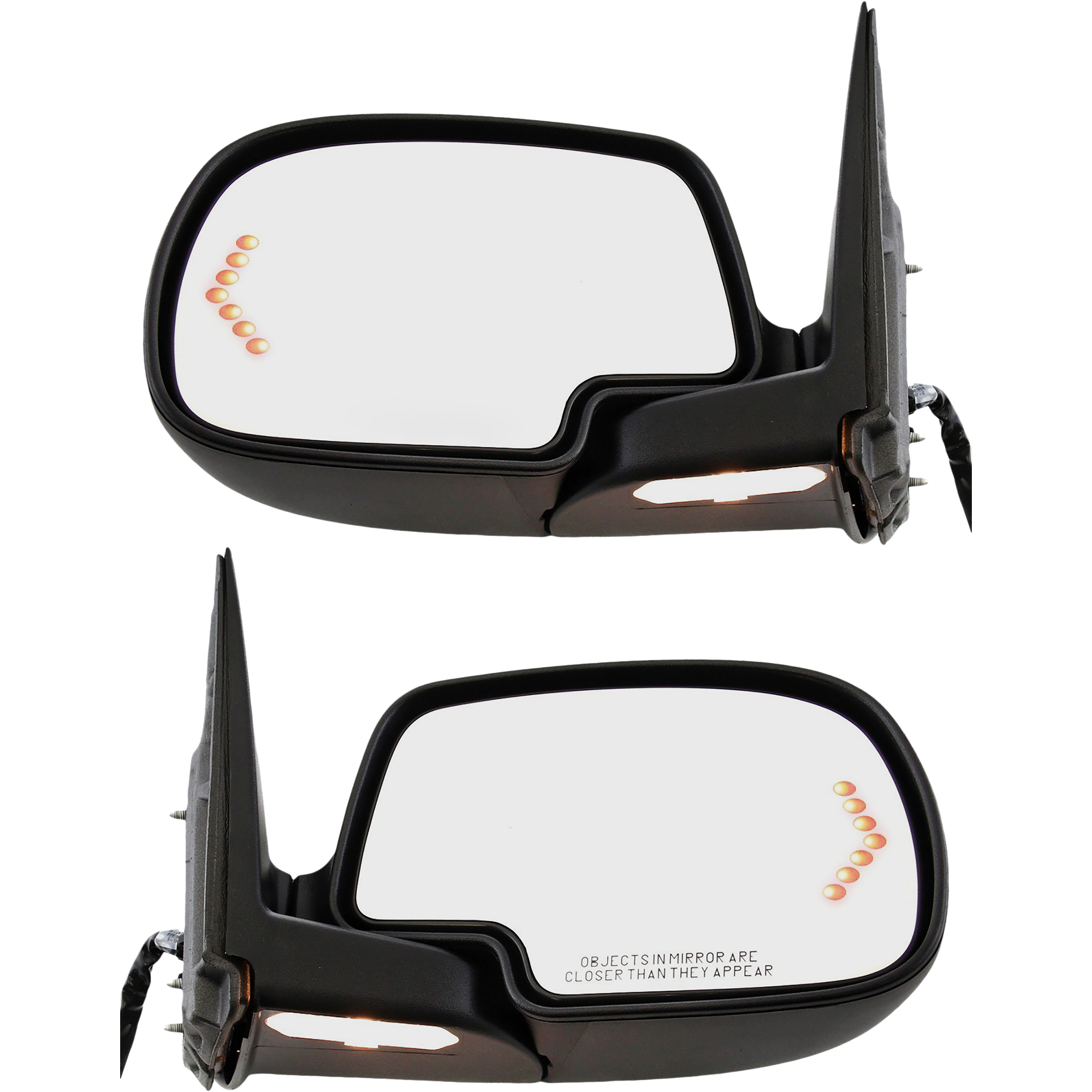 AM SILVERADO SIERRA 03-06 MIRROR RH AND LH Power Power Folding Heated Paintable w Signal Light Includes 2007 Classic SKU SET CV45ER S B Partslink GM1320438 GM1321373 OEM 88980721 PFM 88980722