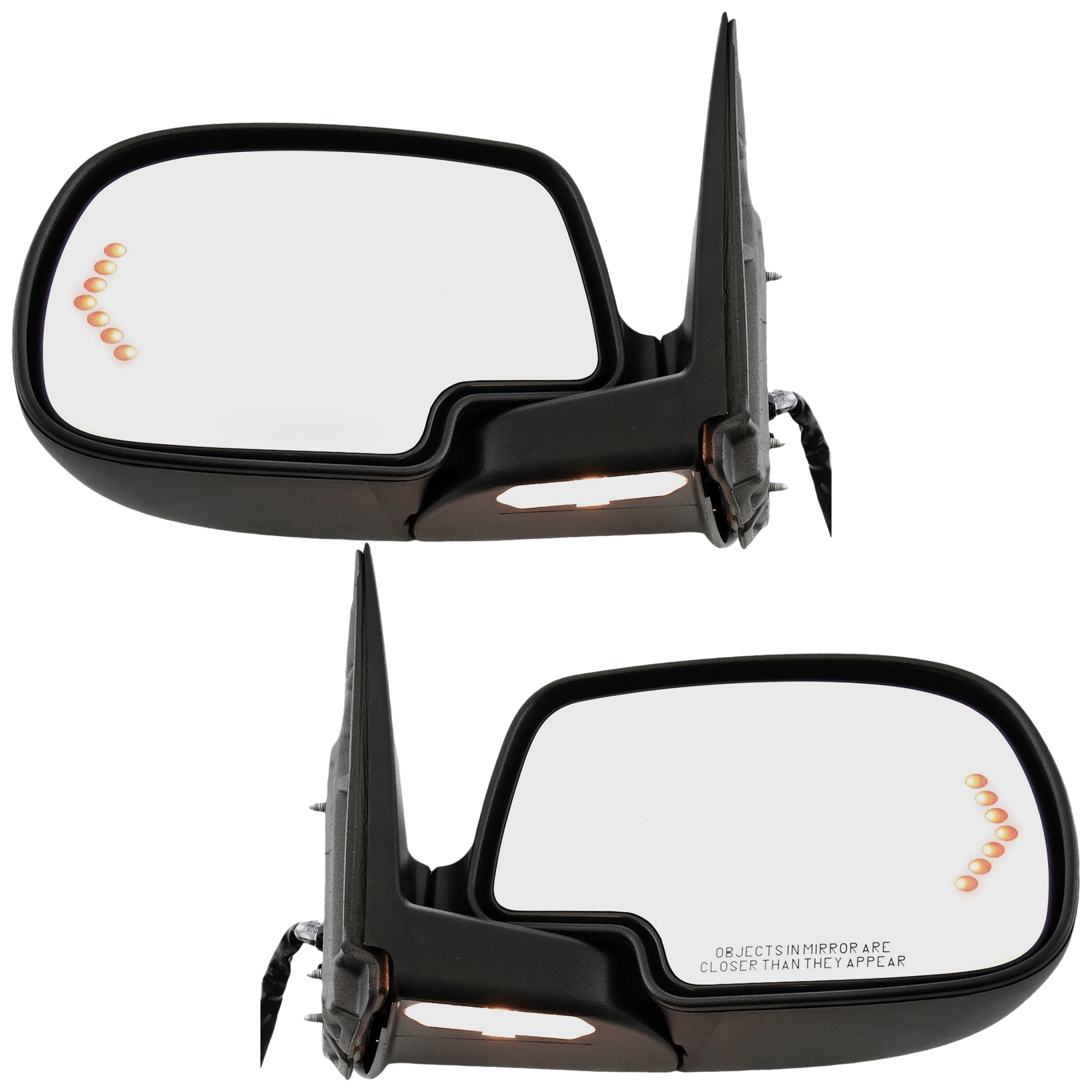 AM SILVERADO SIERRA 03-06 MIRROR RH AND LH Power Power Folding Heated Paintable w Memory Puddle Light and Signal Light w Auto Dimming Includes 2007 Classic SKU SET CV45ER S Partslink GM1320373 GM1321373 OEM 88980721-88980722